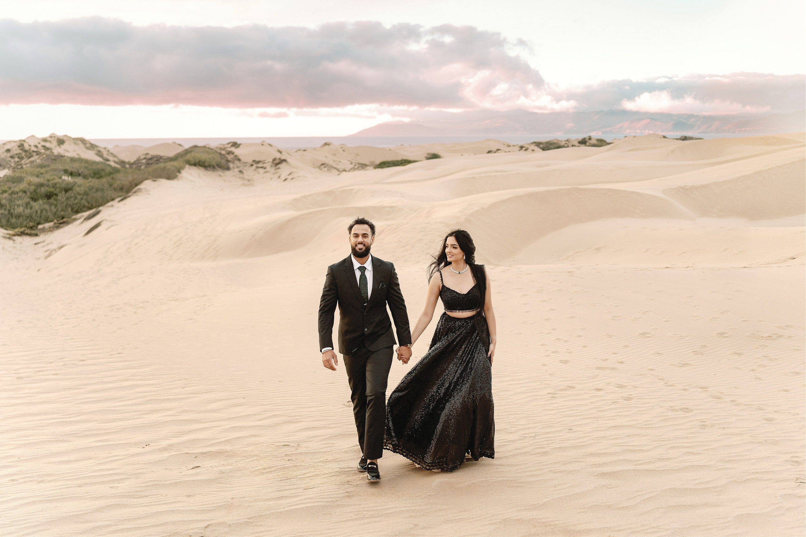 Elopement at Pismo Beach Sand Dunes, California. Wedding Photography & Videography Team in California, Los Angeles, San Francisco, San Diego and Travel