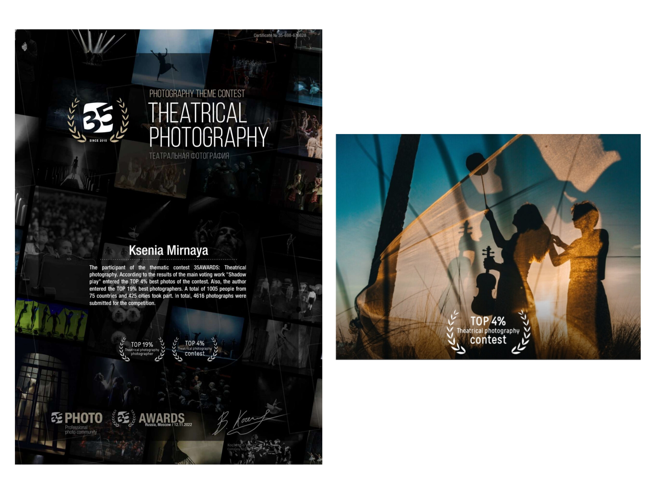 35 Awards. Ксения Мирная — Фотограф, с которым вы напишете вашу историю…