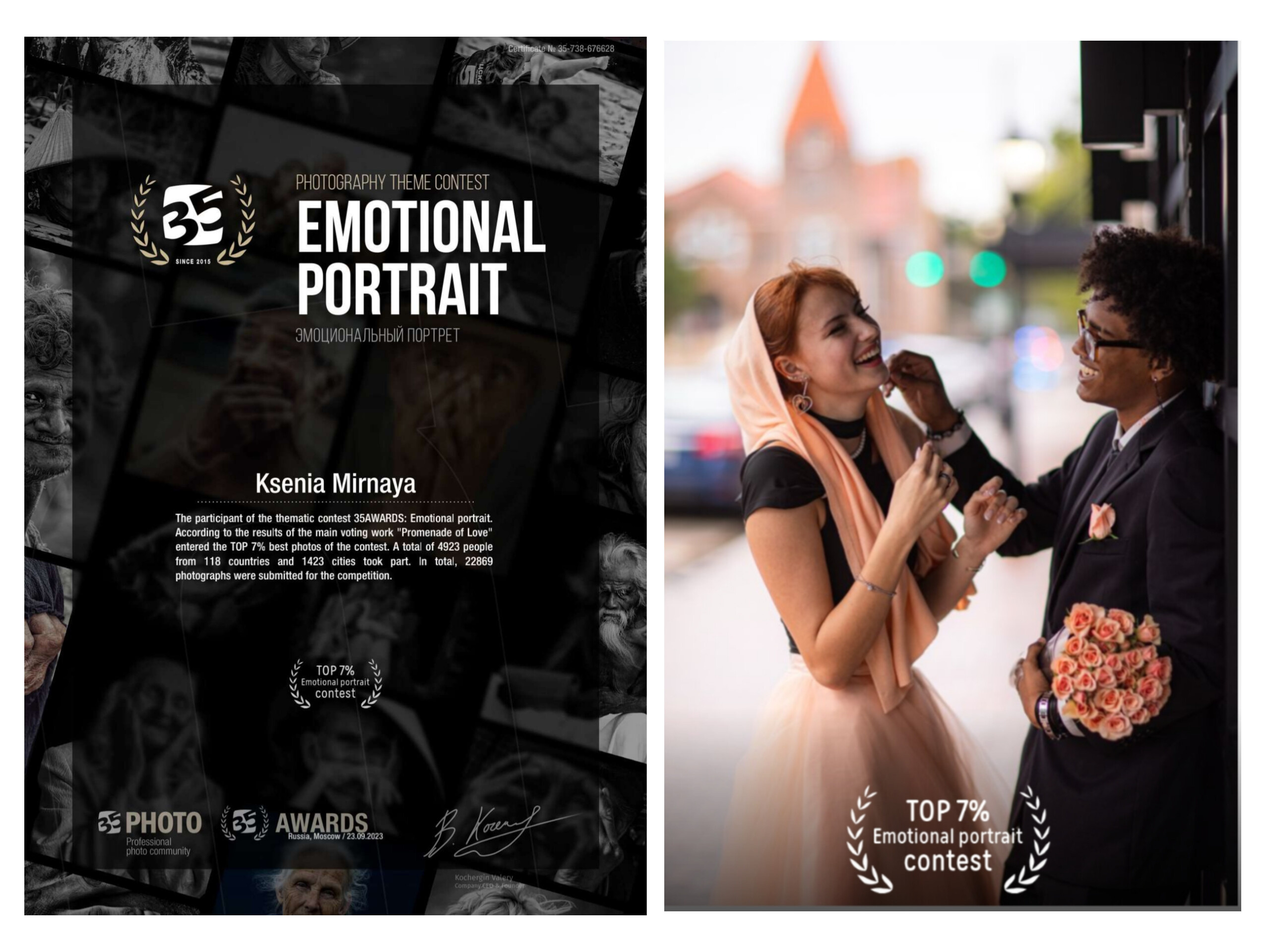 35 Awards. Ксения Мирная — Фотограф, с которым вы напишете вашу историю…