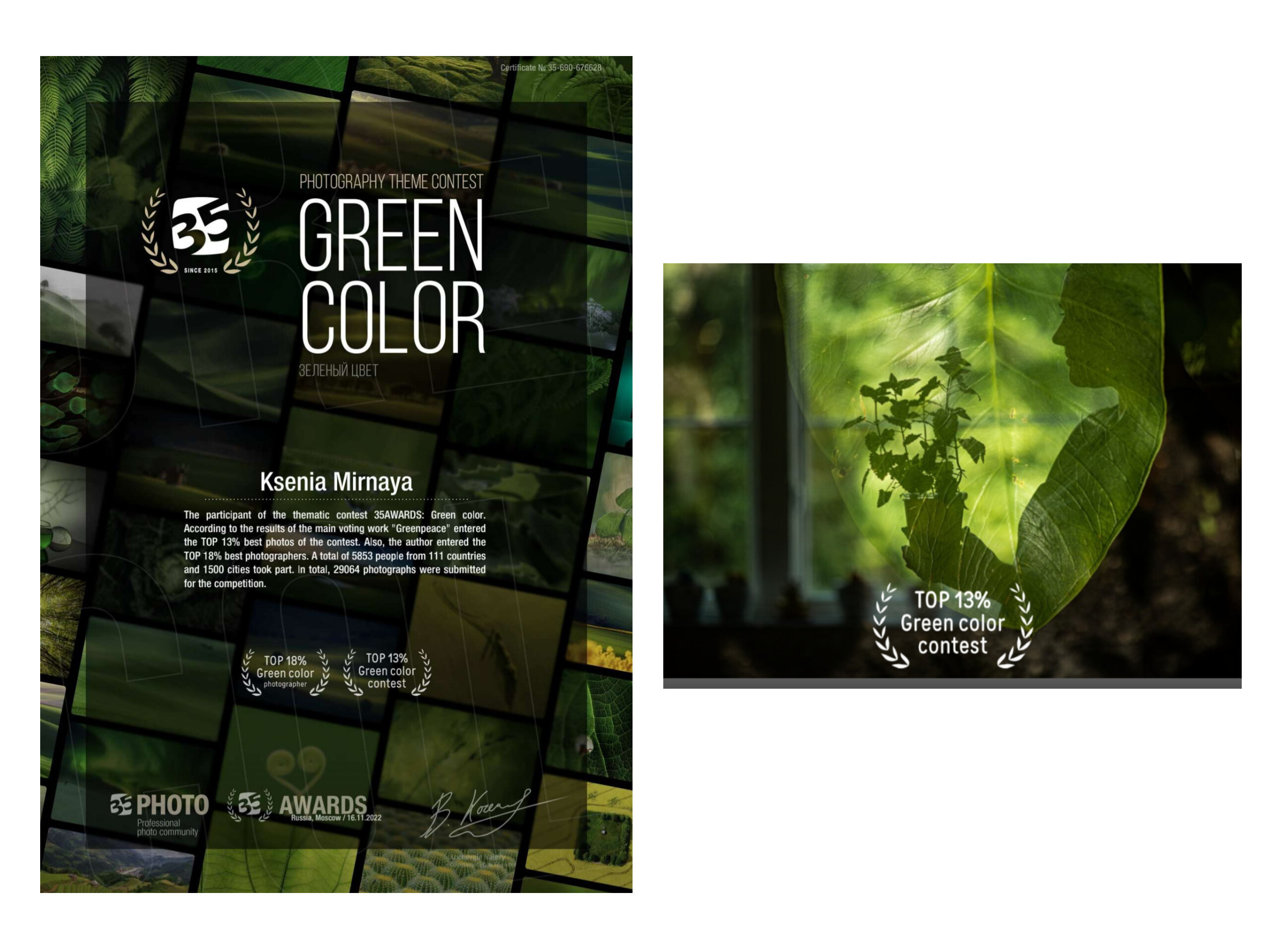 35 Awards. Ксения Мирная — Фотограф, с которым вы напишете вашу историю…