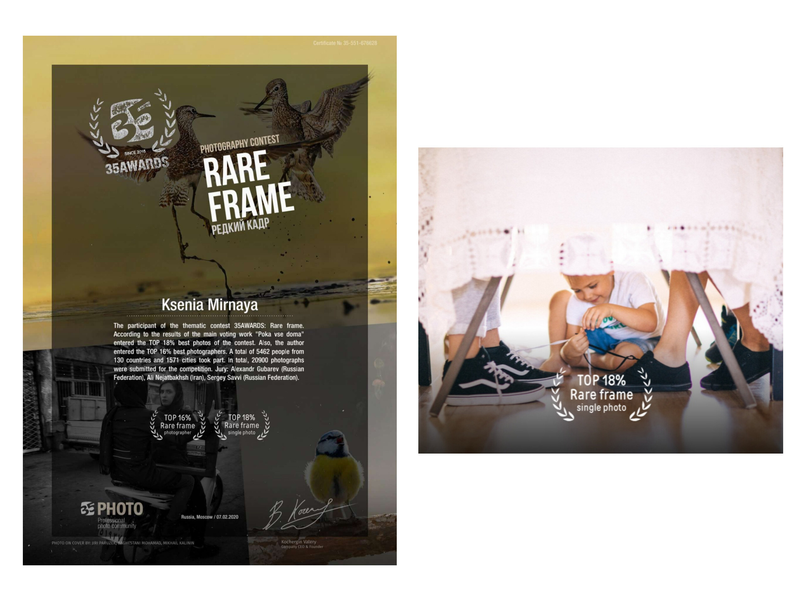 35 Awards. Ксения Мирная — Фотограф, с которым вы напишете вашу историю…