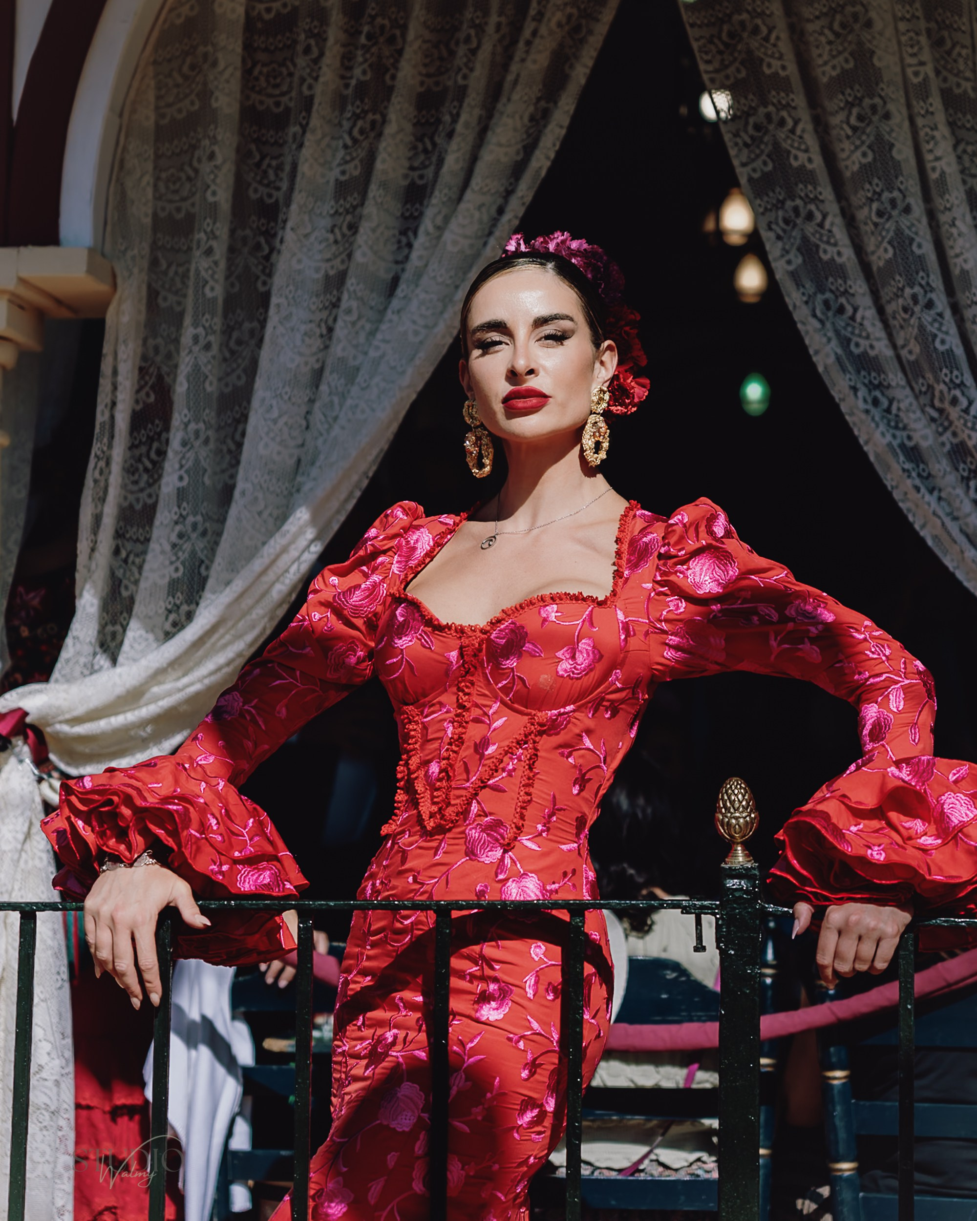 Sesión de fotos en feria de Abril de Sevilla. Inicio