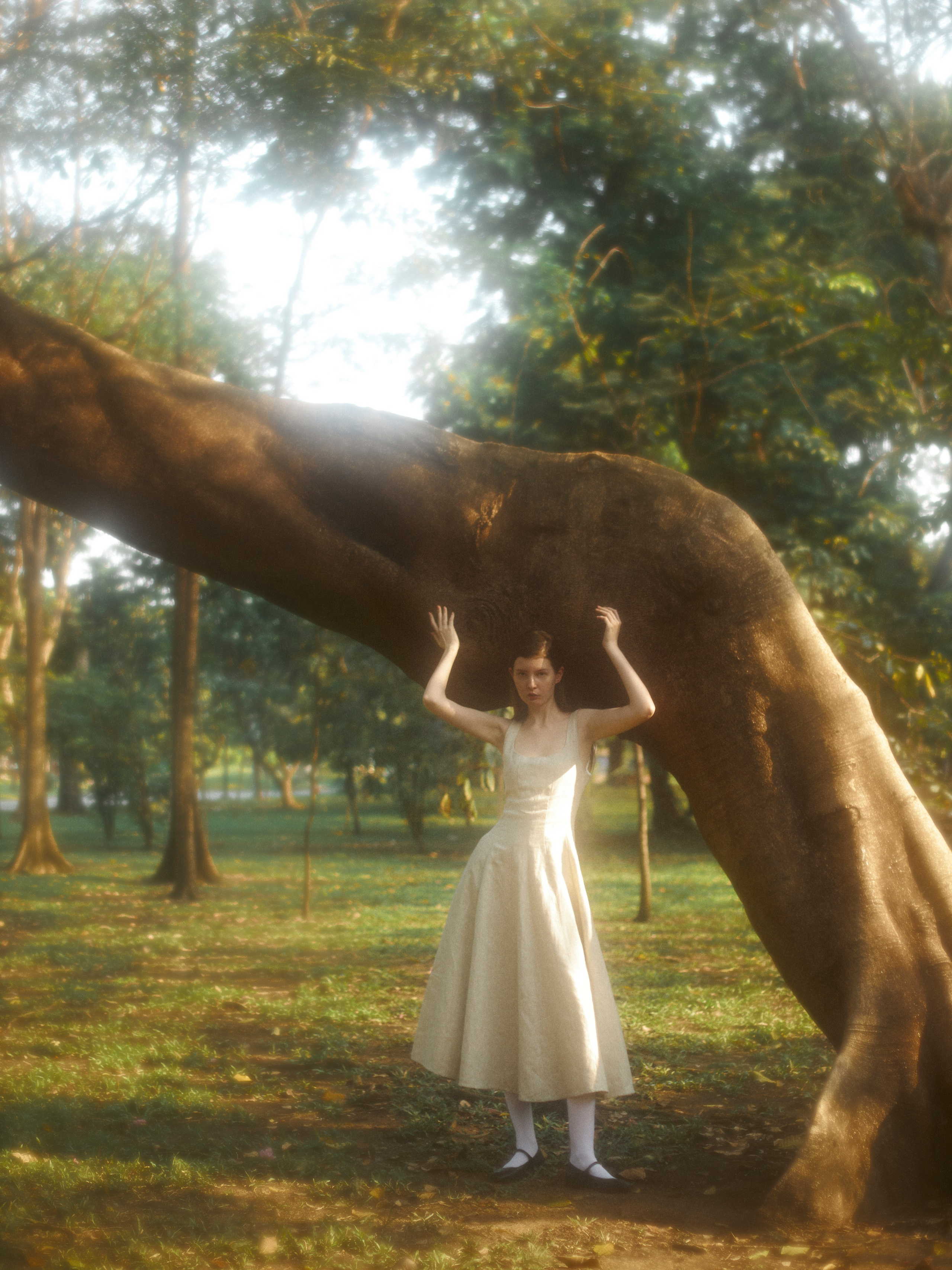 Test shoot in Chatuchak. Stylist