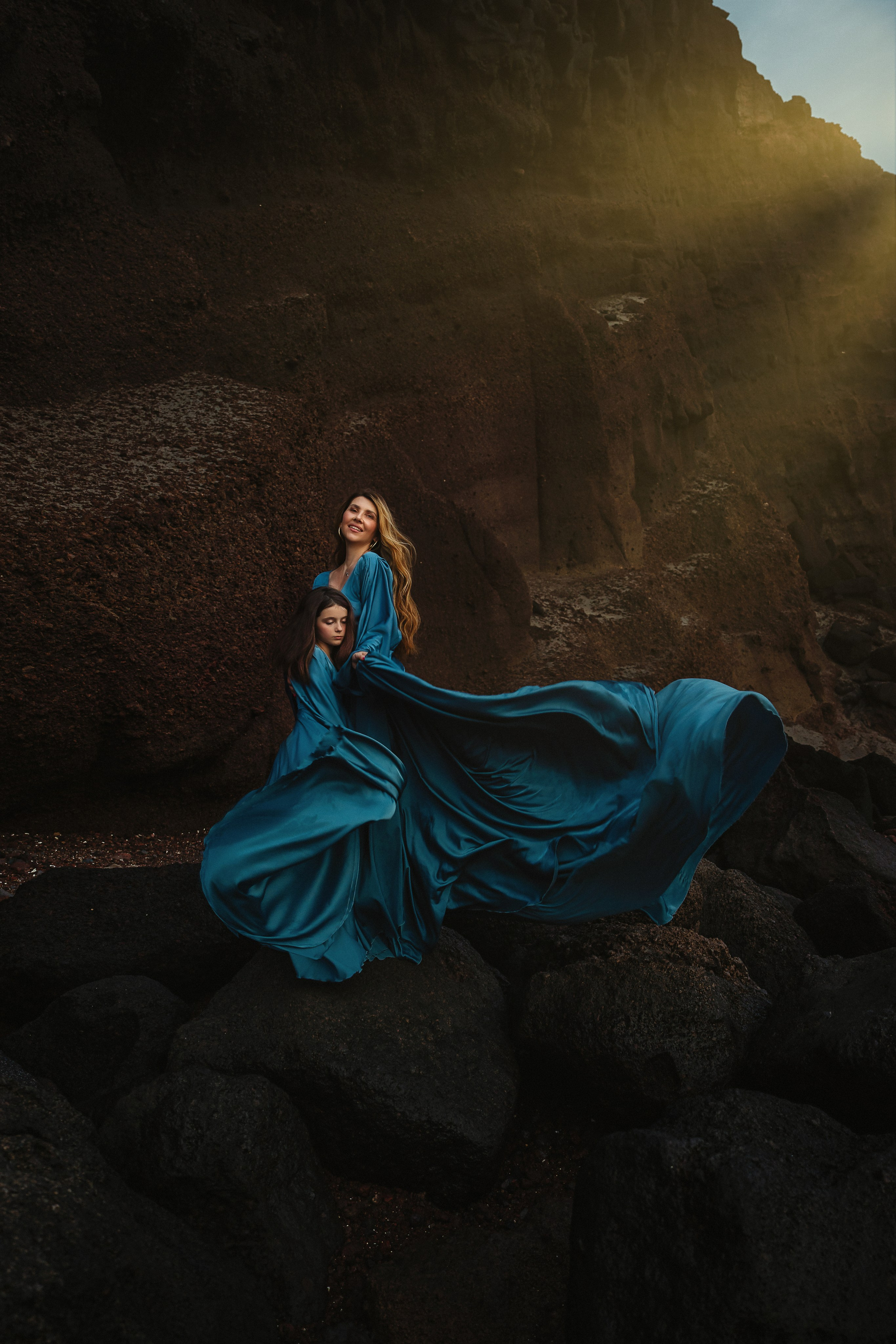 Blue dresses 40+10€. Professional photography in Tenerife Tania Bonnet