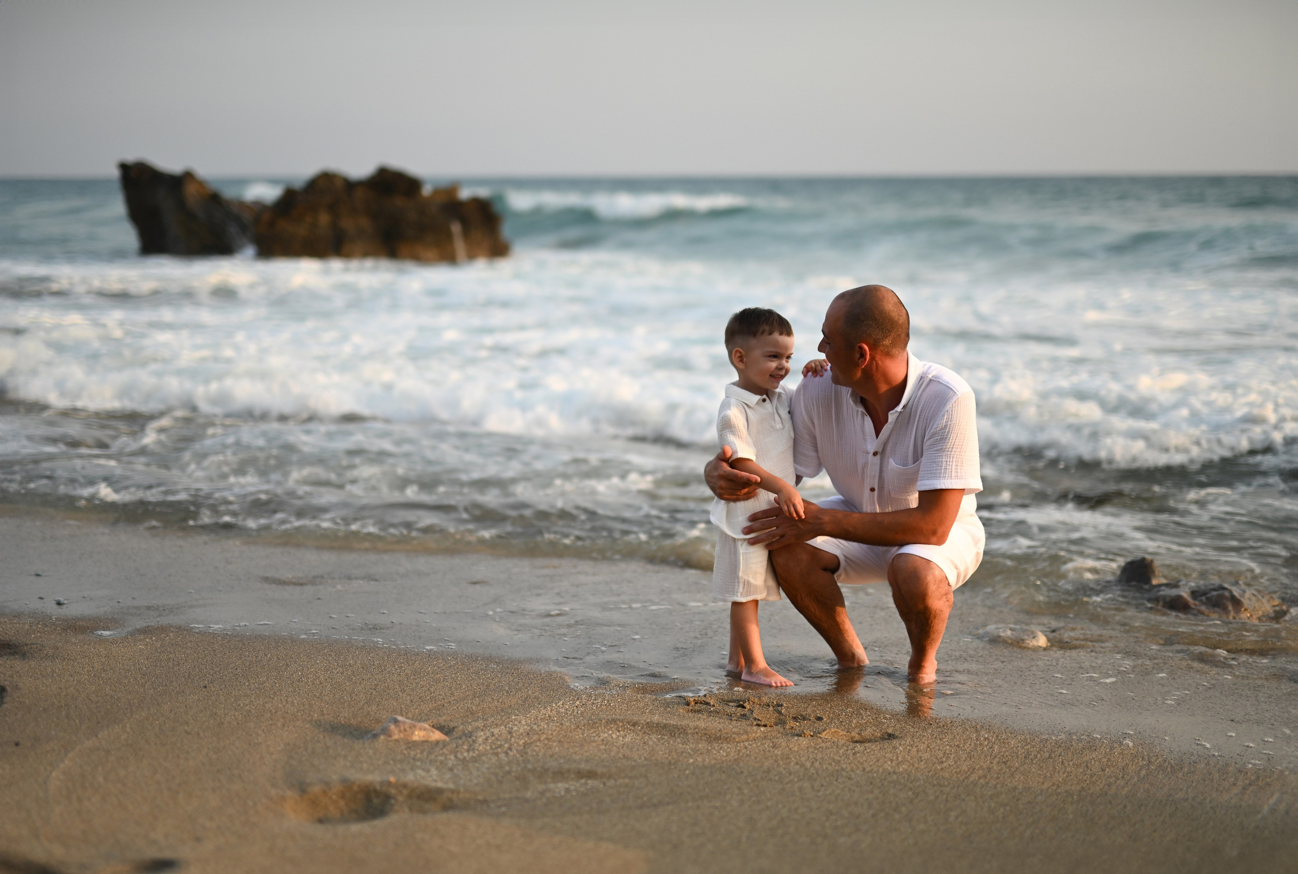 Семейная съемка на пляже Клеопатра. Фотограф в Алании (Аланье), Сиде, Манавгате. Турция