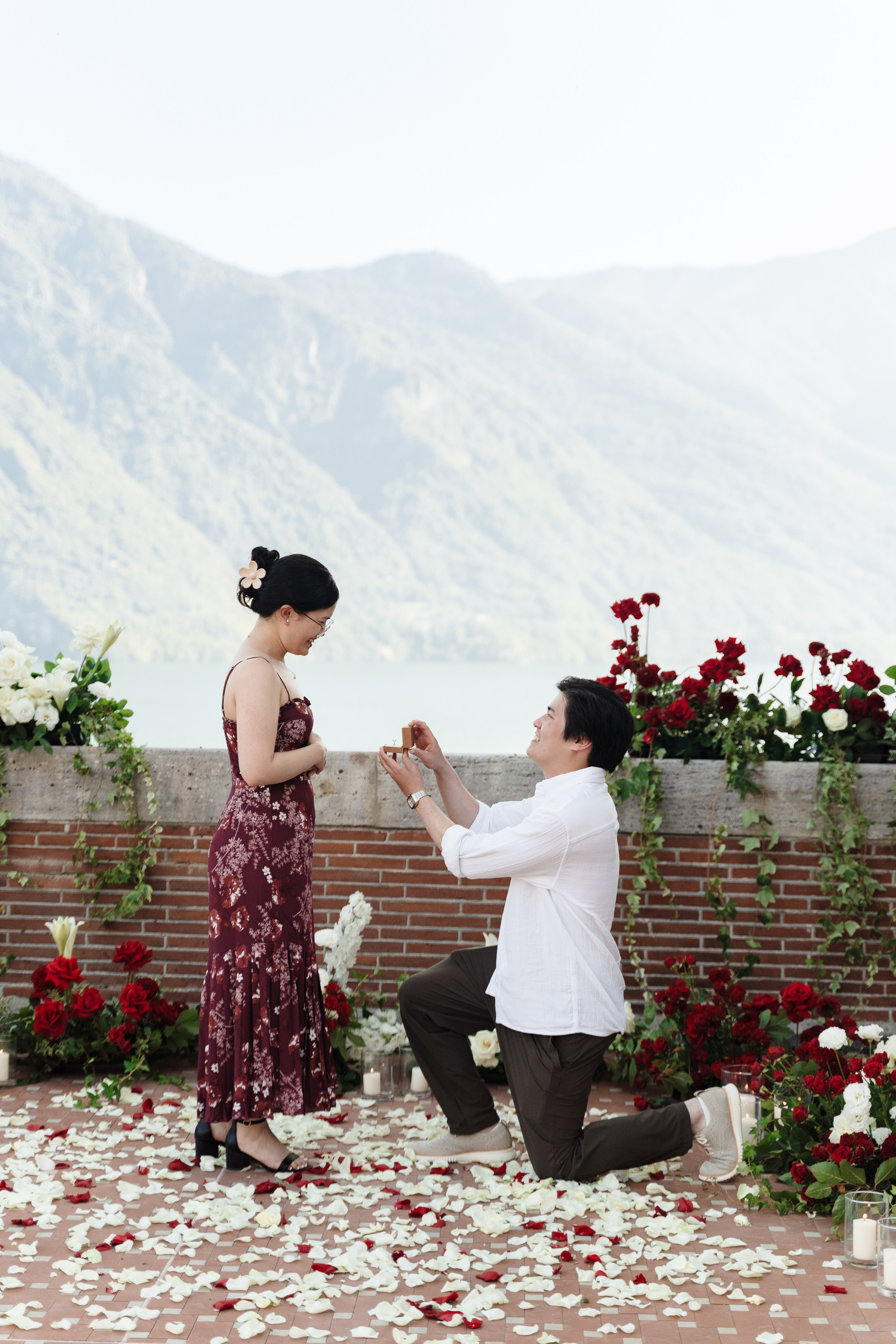 Villa Pessina Secret Proposal on Lake Como. Proposal Photographer in Lake Como