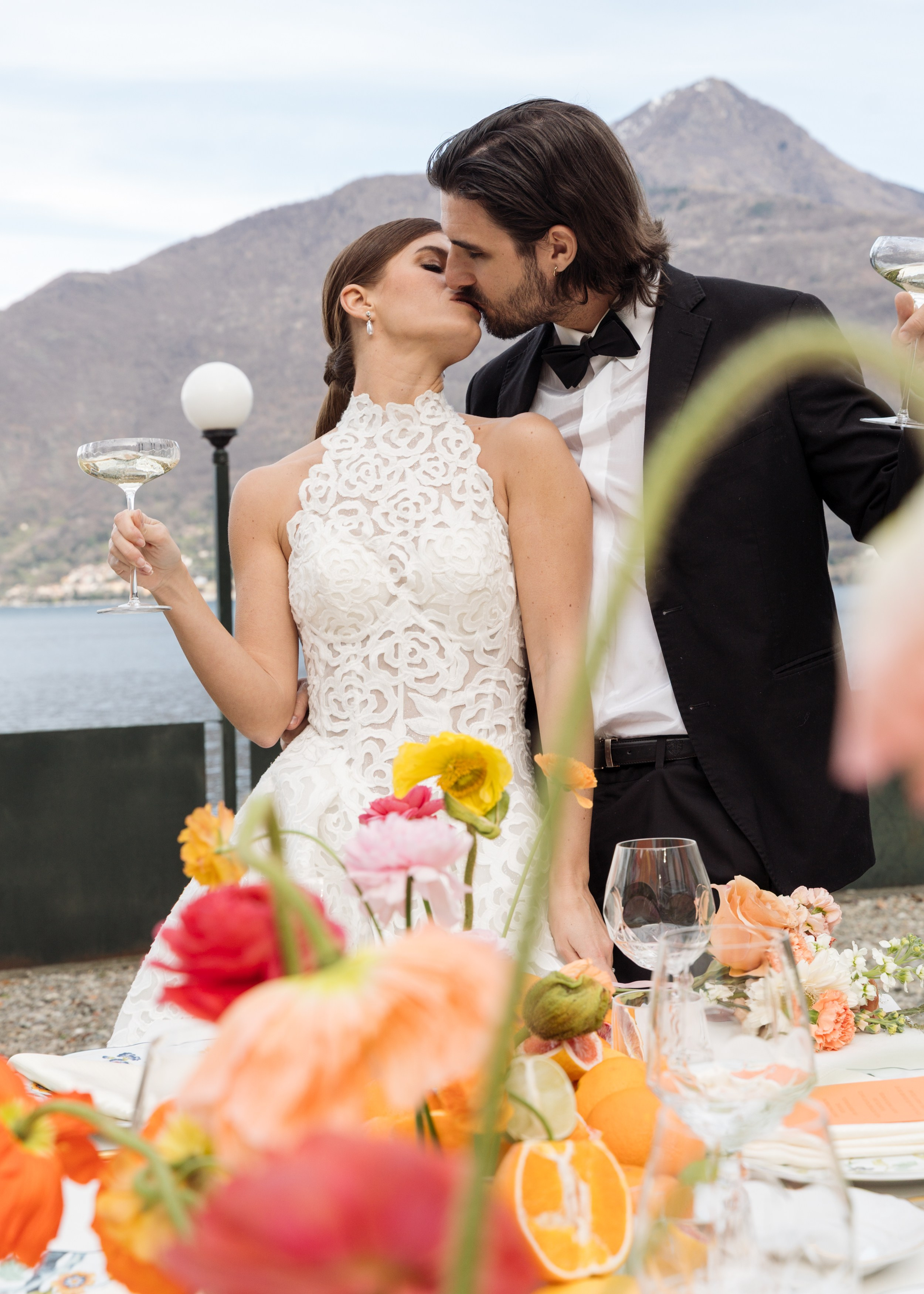 Serena & Dave Aperol Wedding. Proposal Photographer in Lake Como