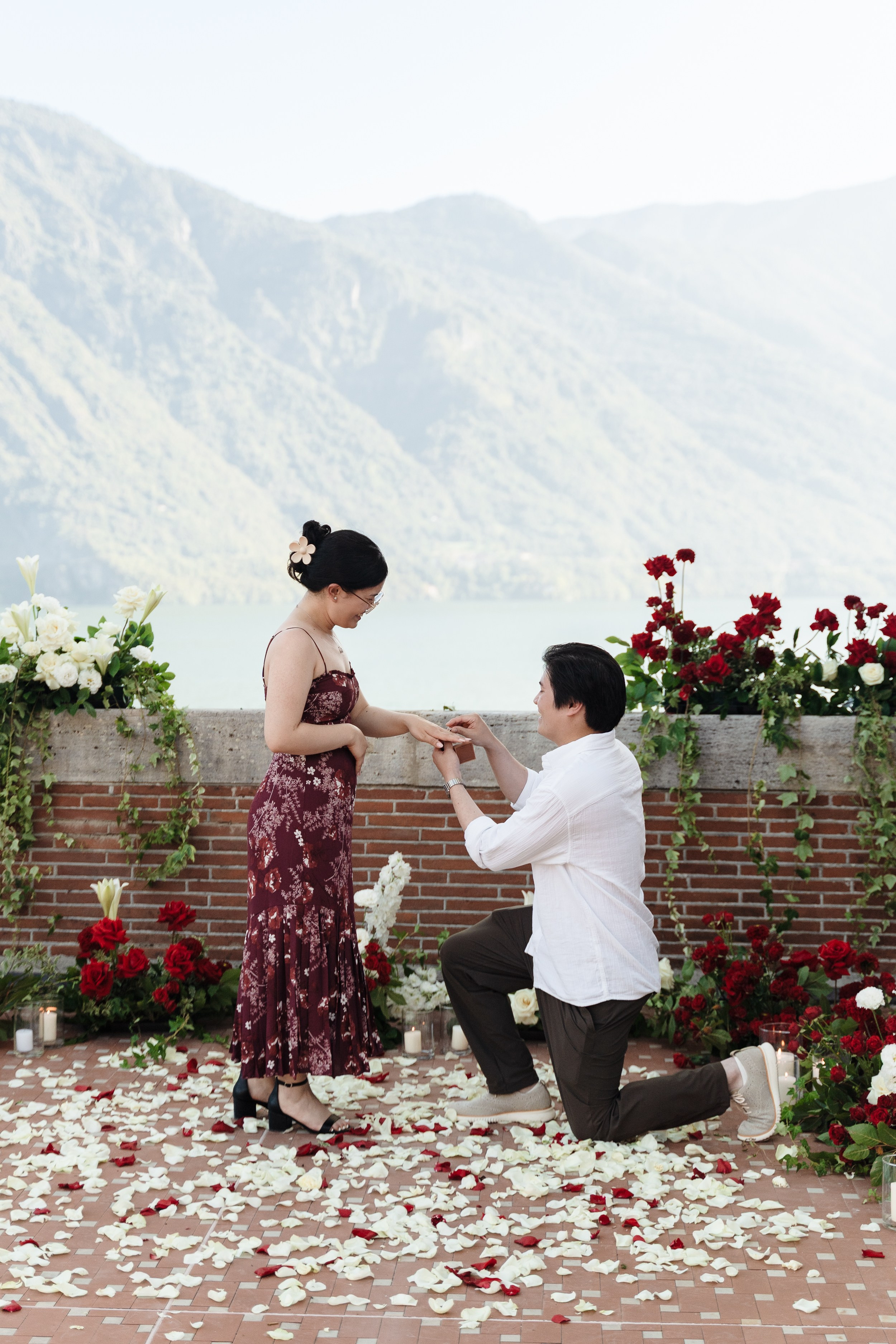 Villa Pessina Secret Proposal on Lake Como. Proposal Photographer in Lake Como