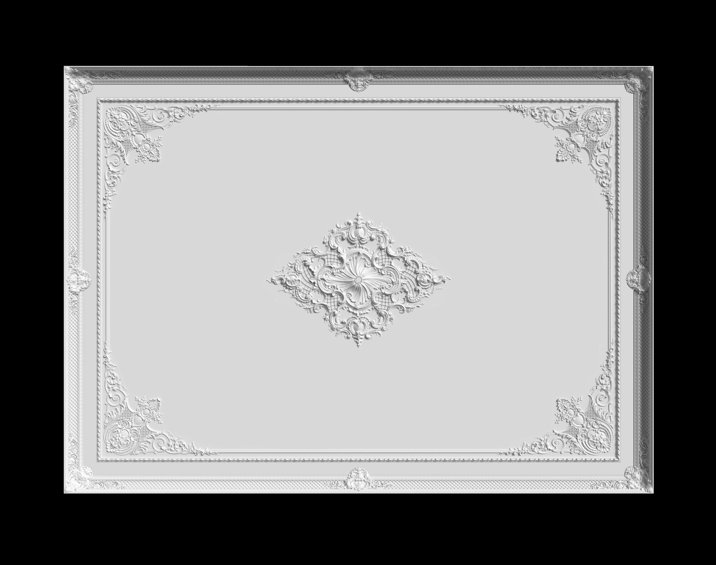 Ceilings. Plaster molding