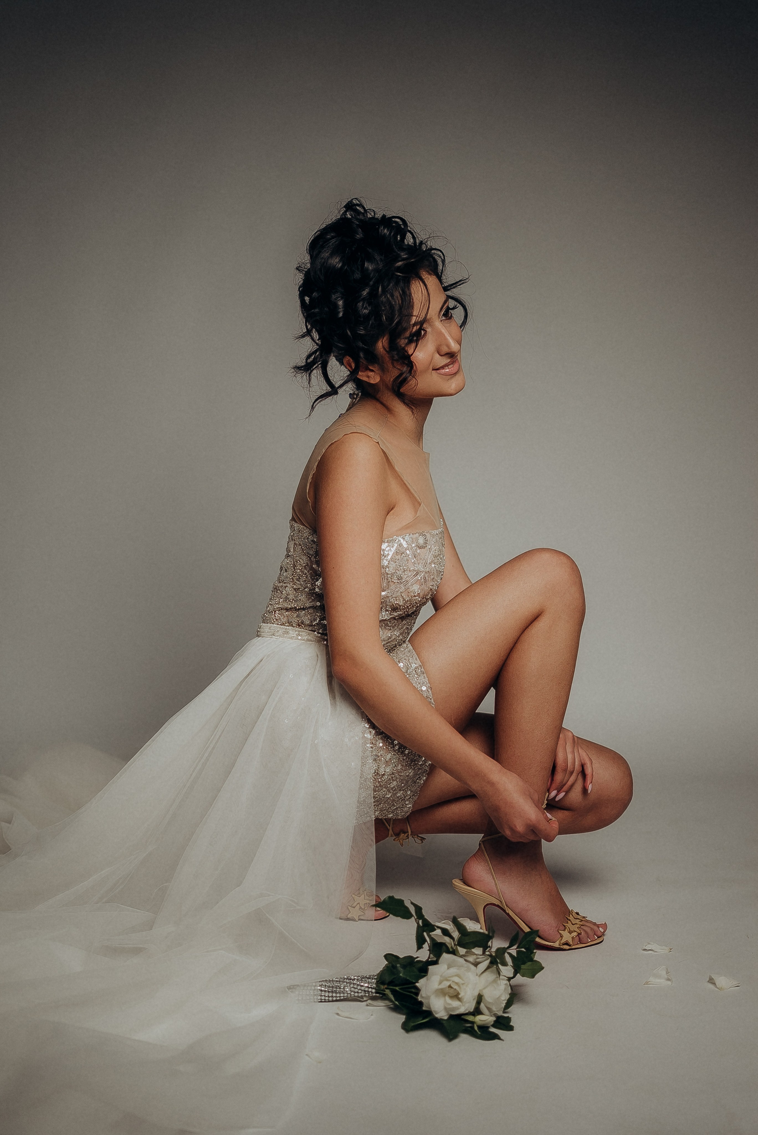 Съемка невесты в студии и ночью | Bride photography in the studio and at night. Портретный и семейный фотограф в Лимассоле Кипр Анна Руссу