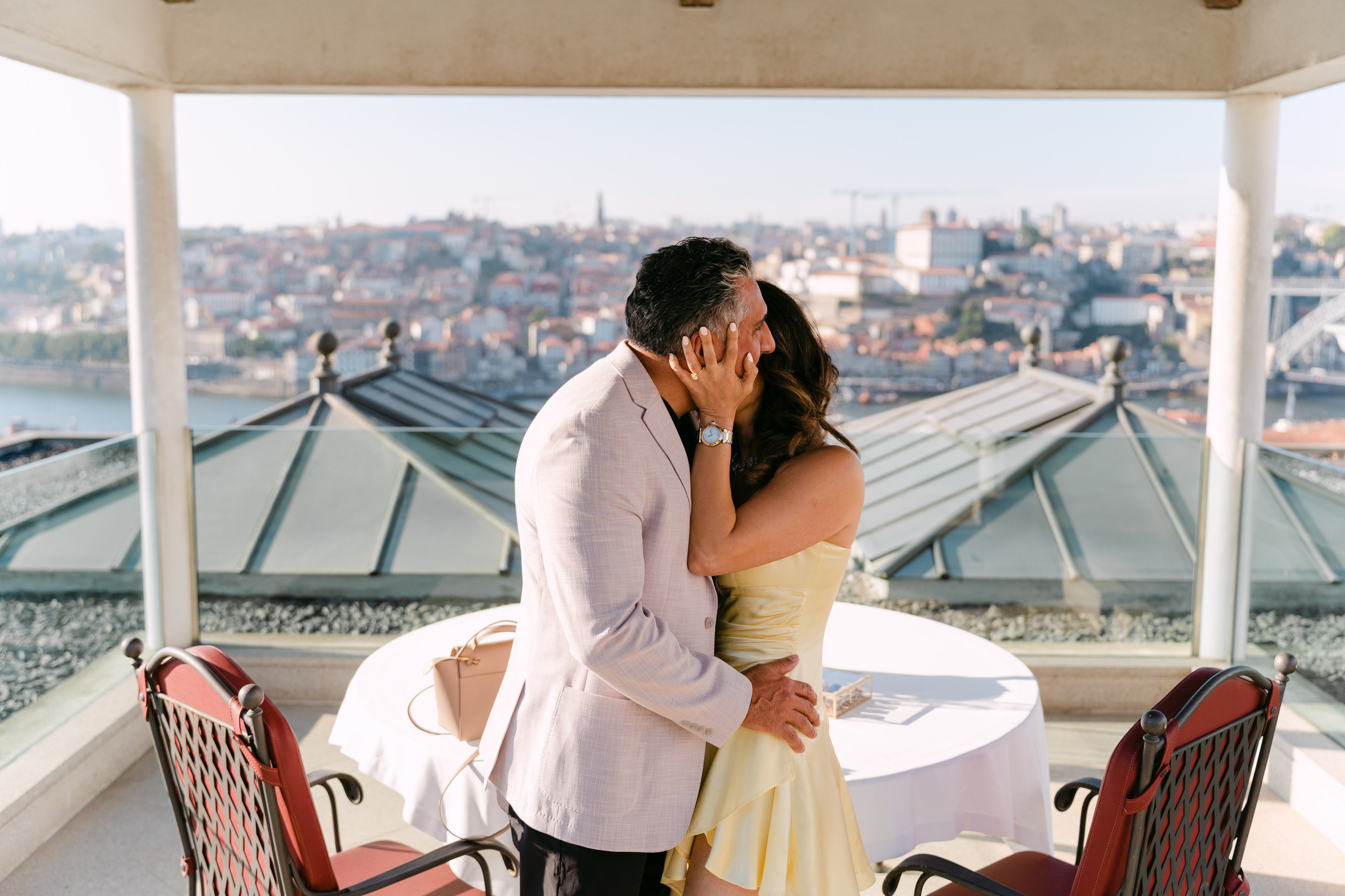 Wedding Proposal at Yeatman Hotel. Wedding and couple photographer in Porto