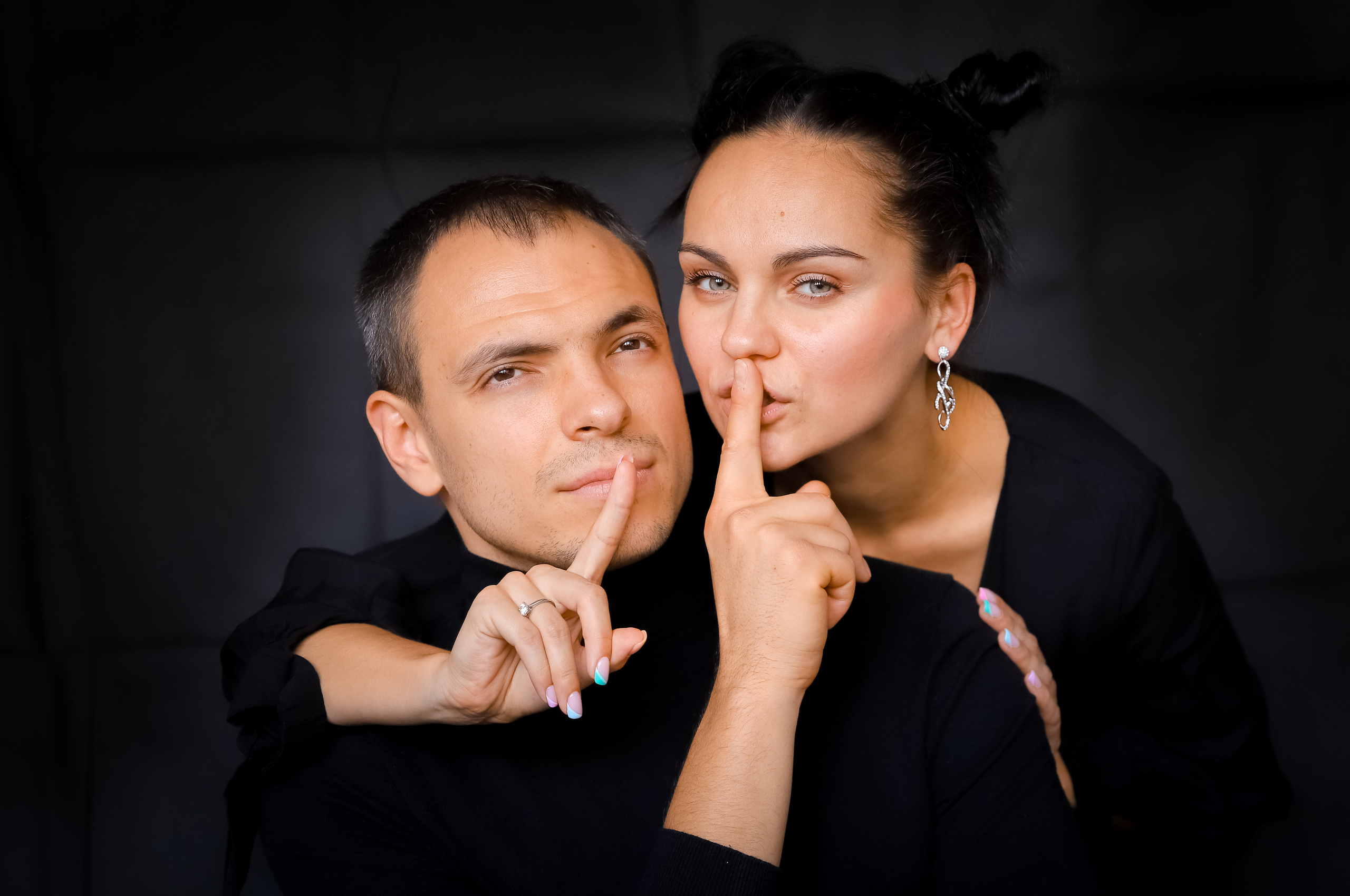 Black background. Family & children’s photographer in Herts & West London Iryna Blair