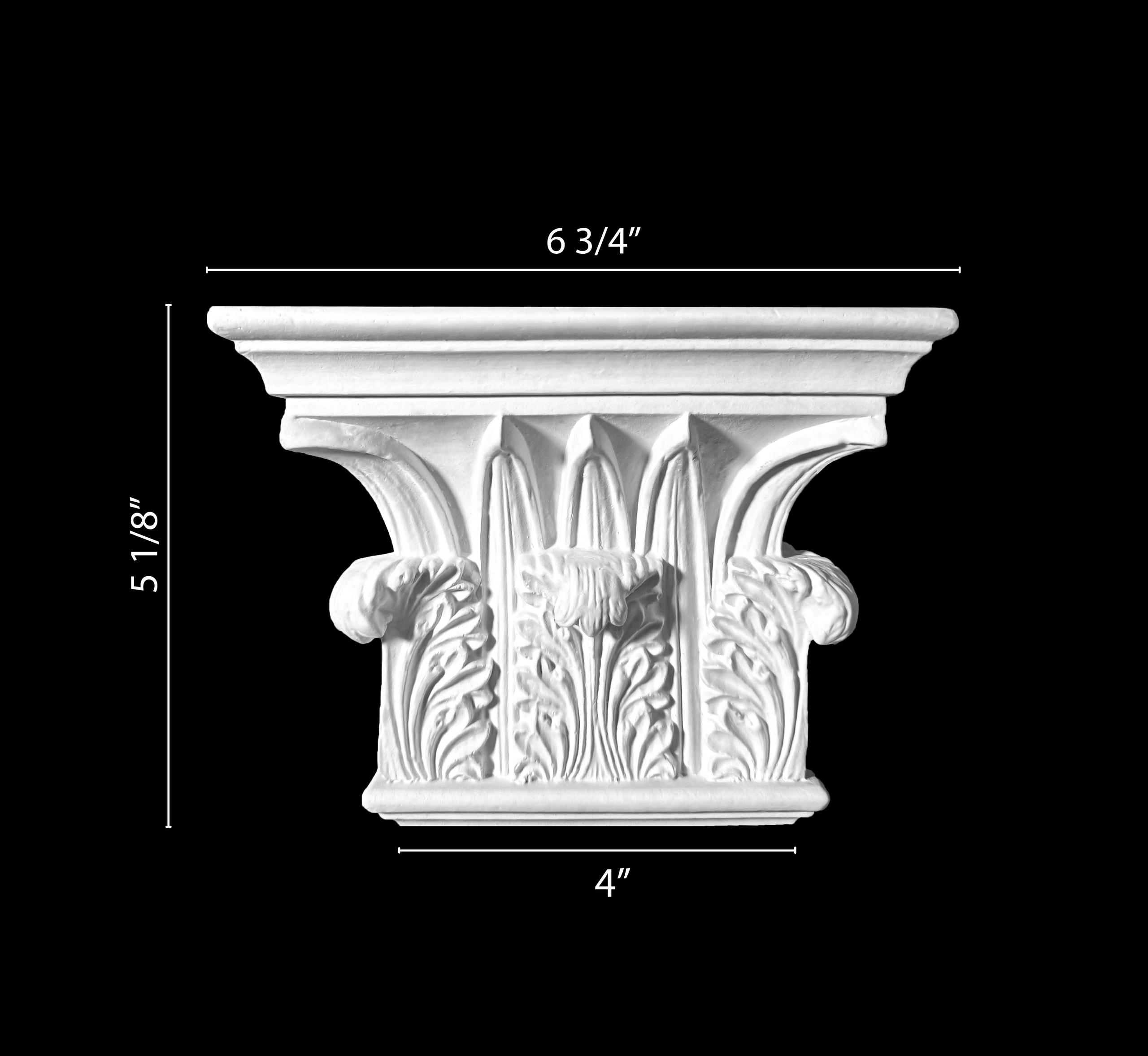 Columns. Plaster molding