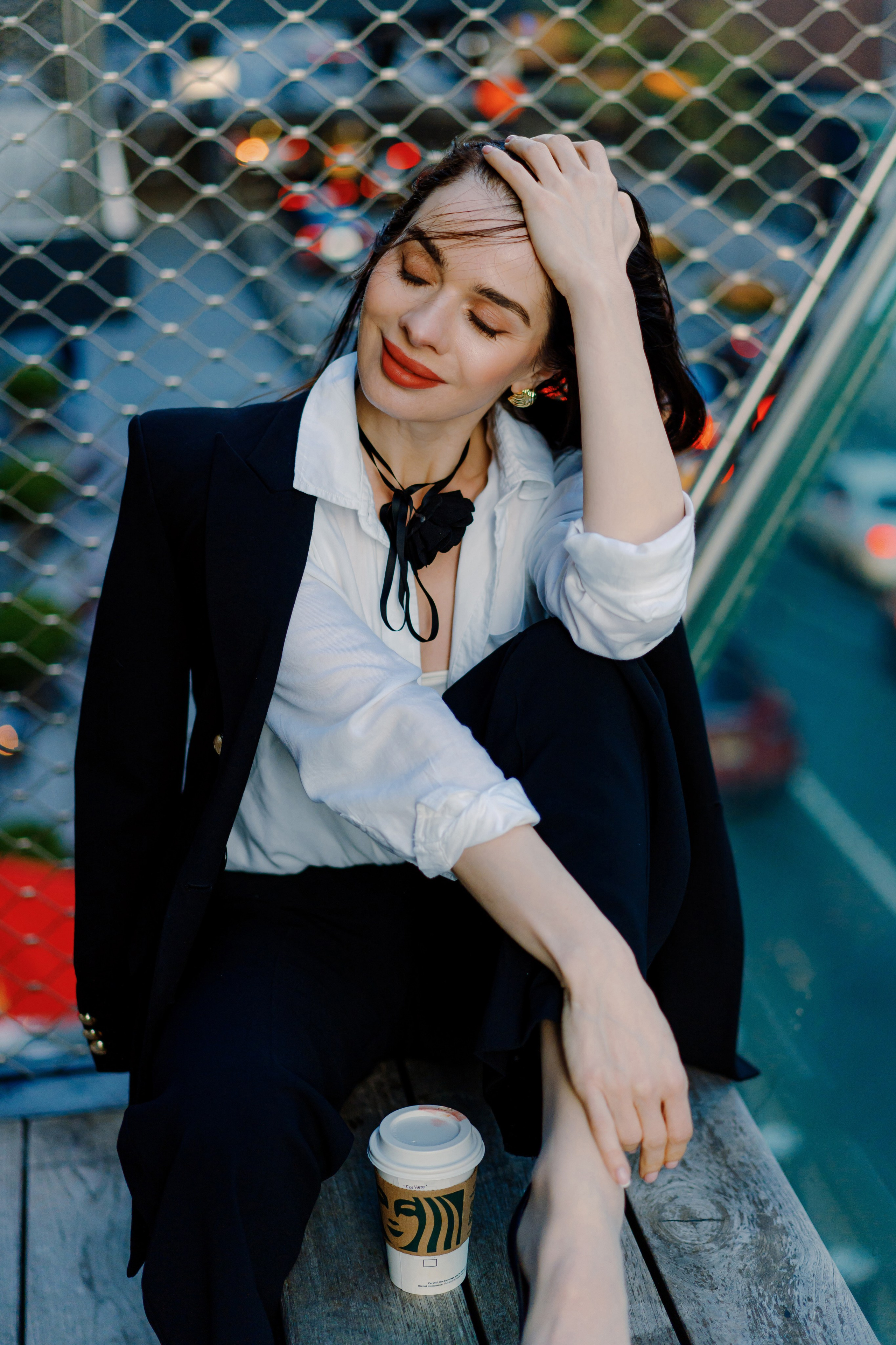 Natalia in Hudson Yards. Videographer and photographer in New York // MAKAROV.VIDEO