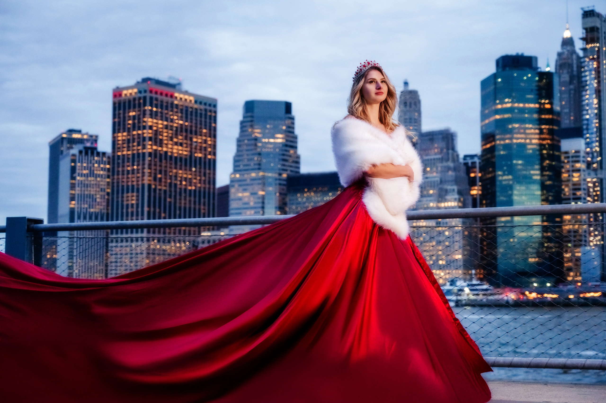 Flying dress. Alena Galieva New York Photographer