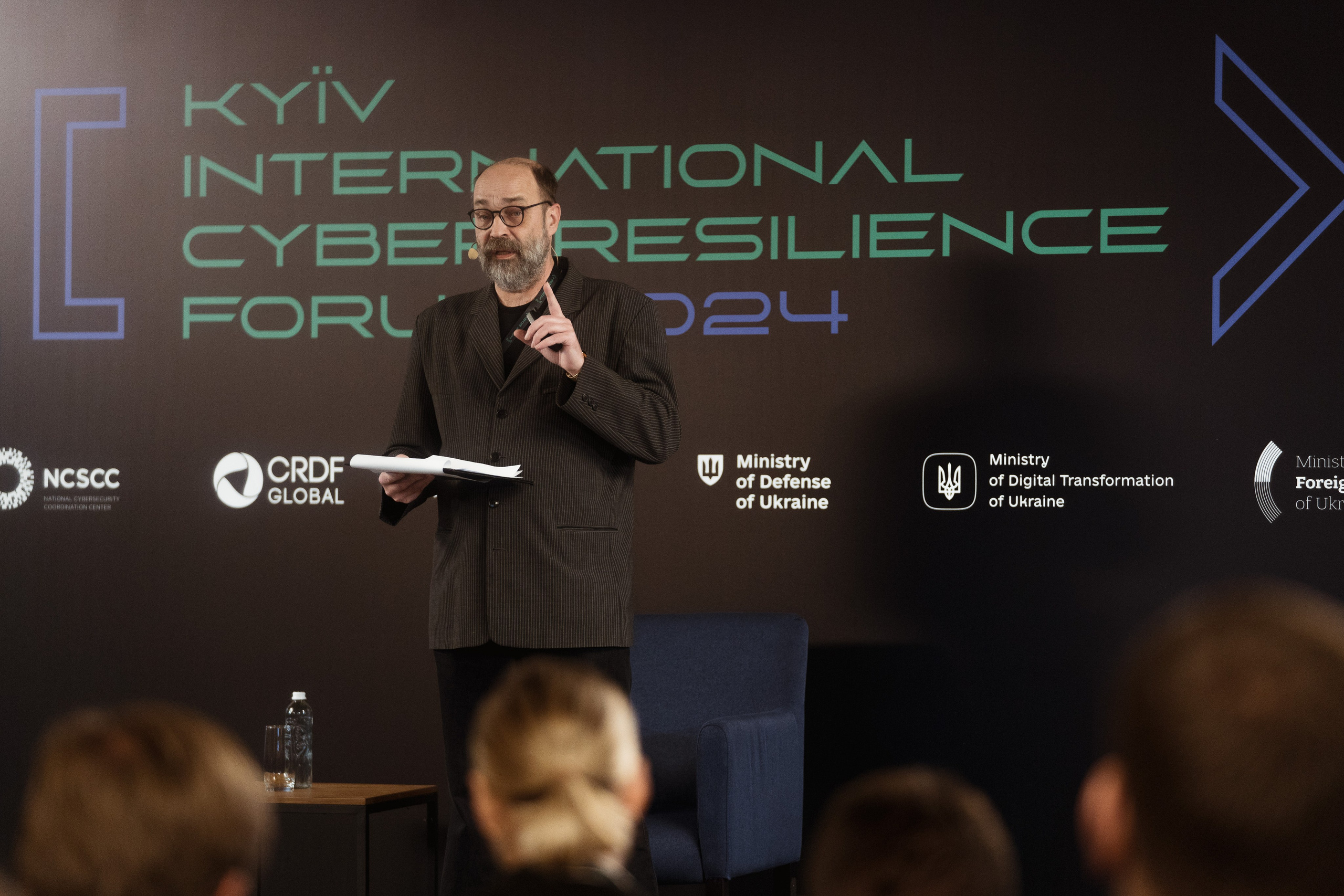 Cyber Resilience Forum. Kostiantyn Holinchenko. Reportage and portrait photographer
