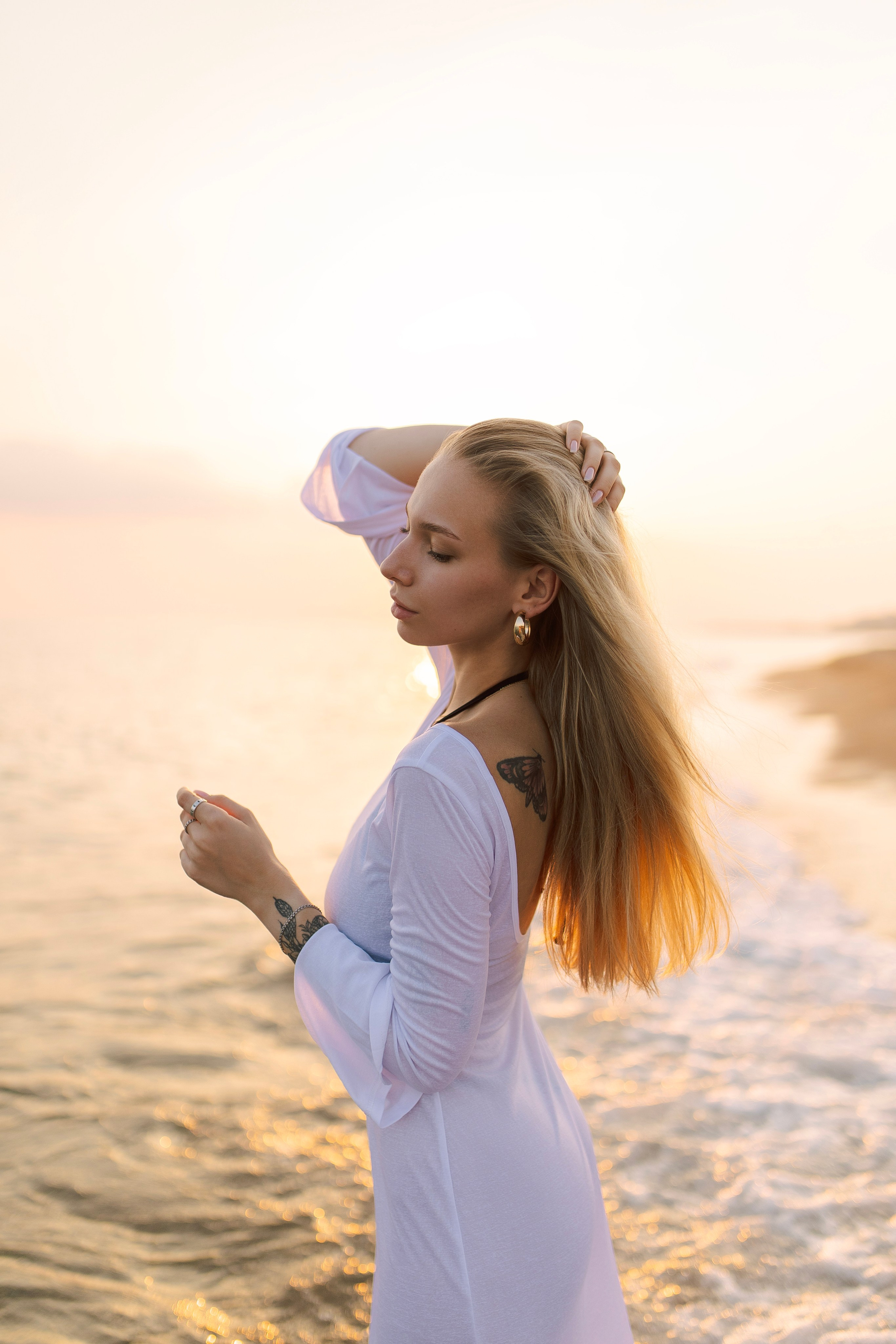 Sunset. Individual photo session on the beach in Side…. Professional Photographer in Alanya, Side, Belek | Alsu Develi  Wedding, Family and portrait photo sessions