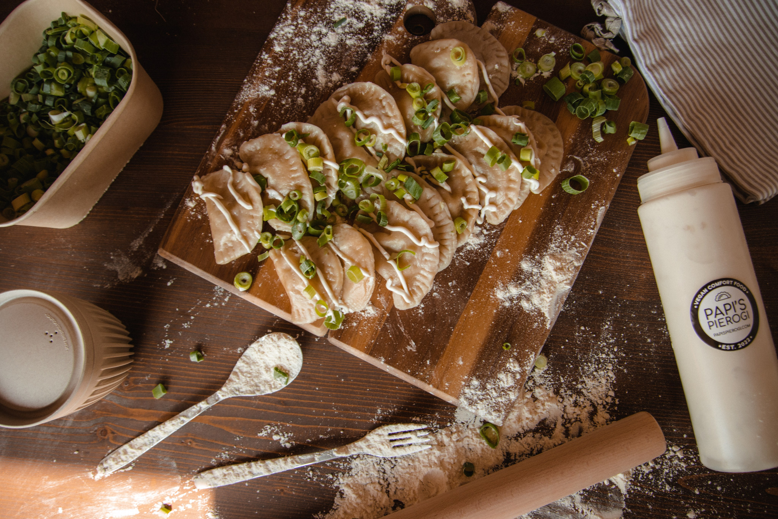 Papis Pierogi — vegan-comfort food. Photographer in Gothenburg Aleksandra Stroganova