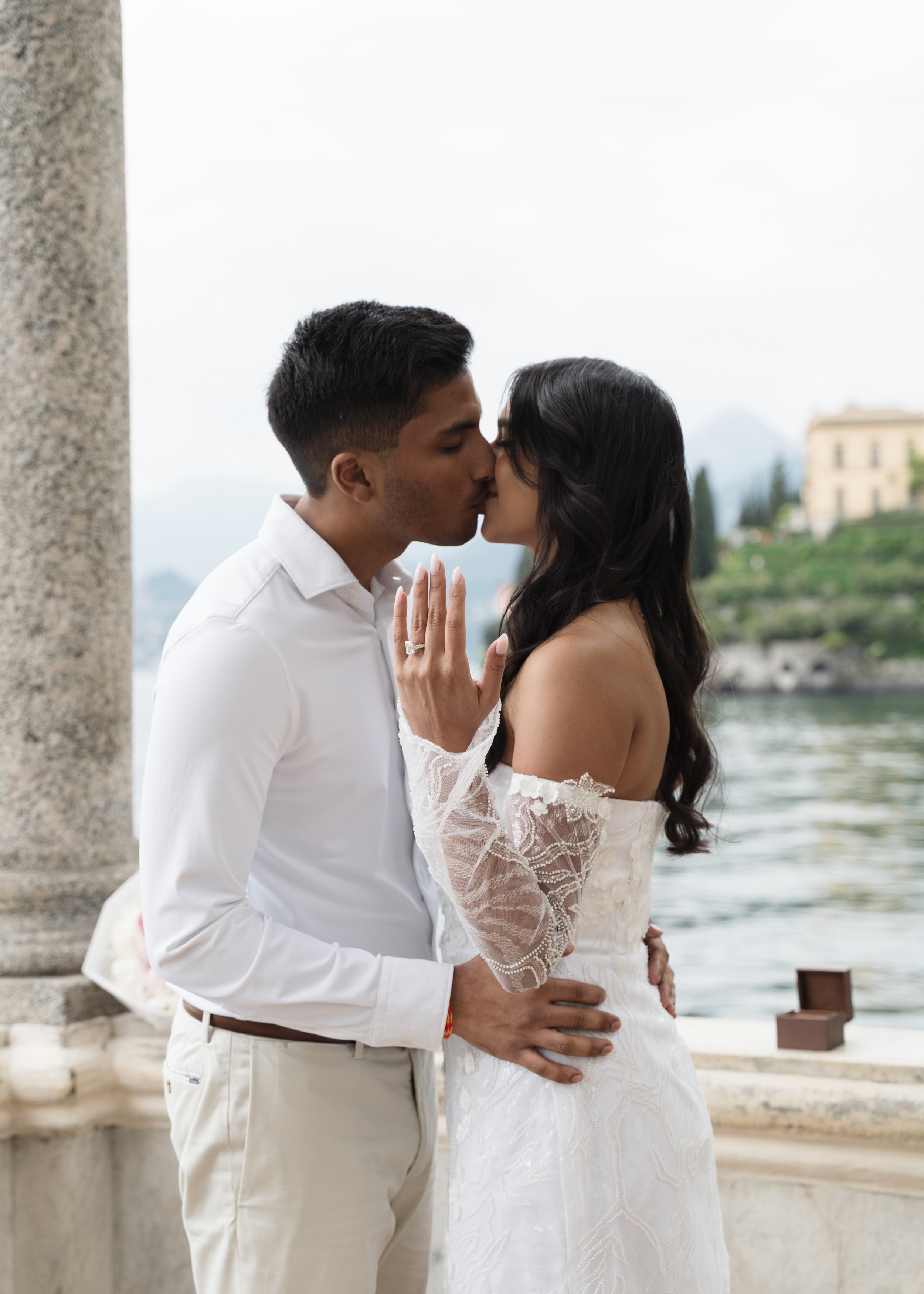 Villa Monastero Secret Proposal. Proposal Photographer in Lake Como