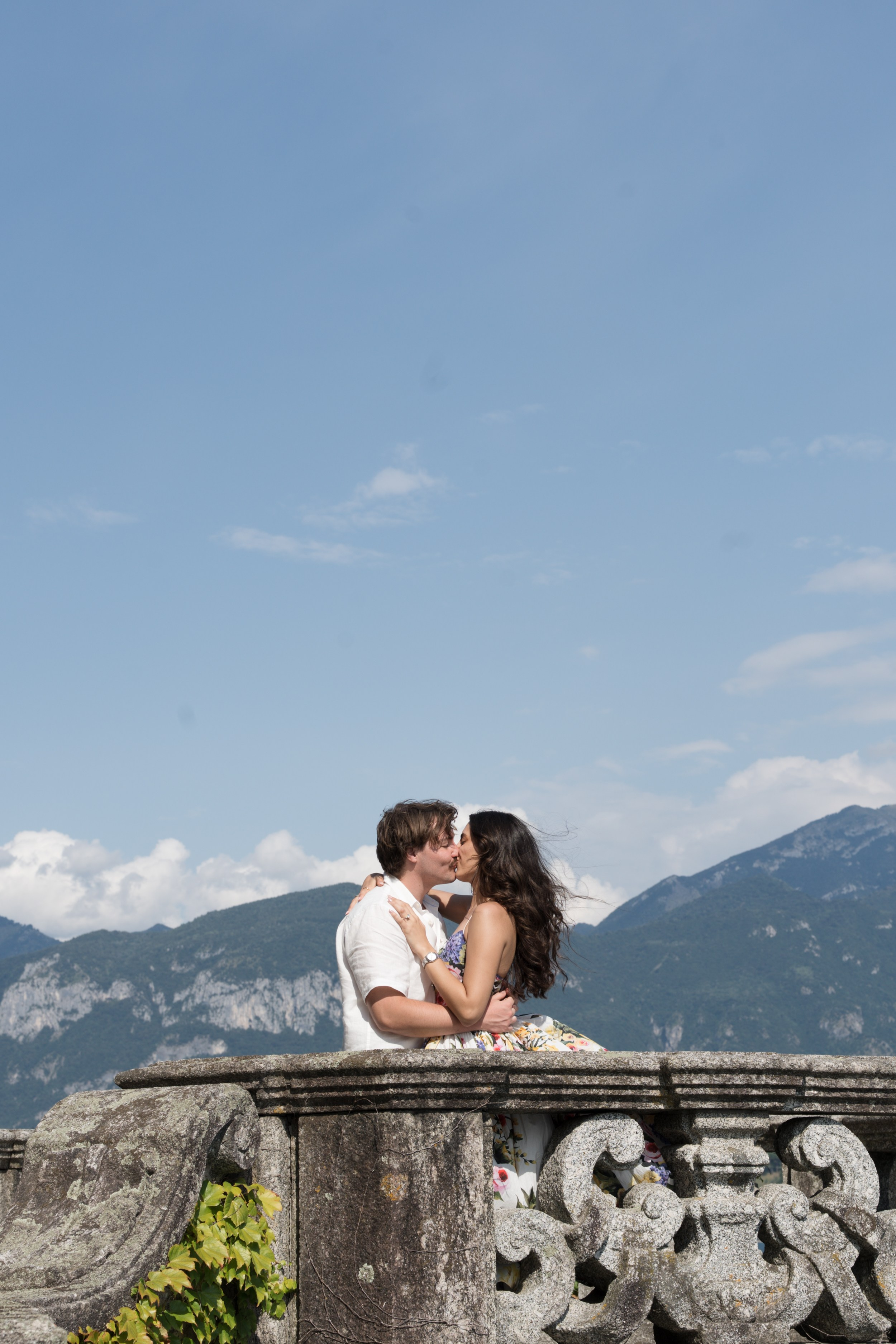 Engagement Photoshoot in Tremezzo. Lake Como Proposal Photographer | Surprise Proposals & Engagements
