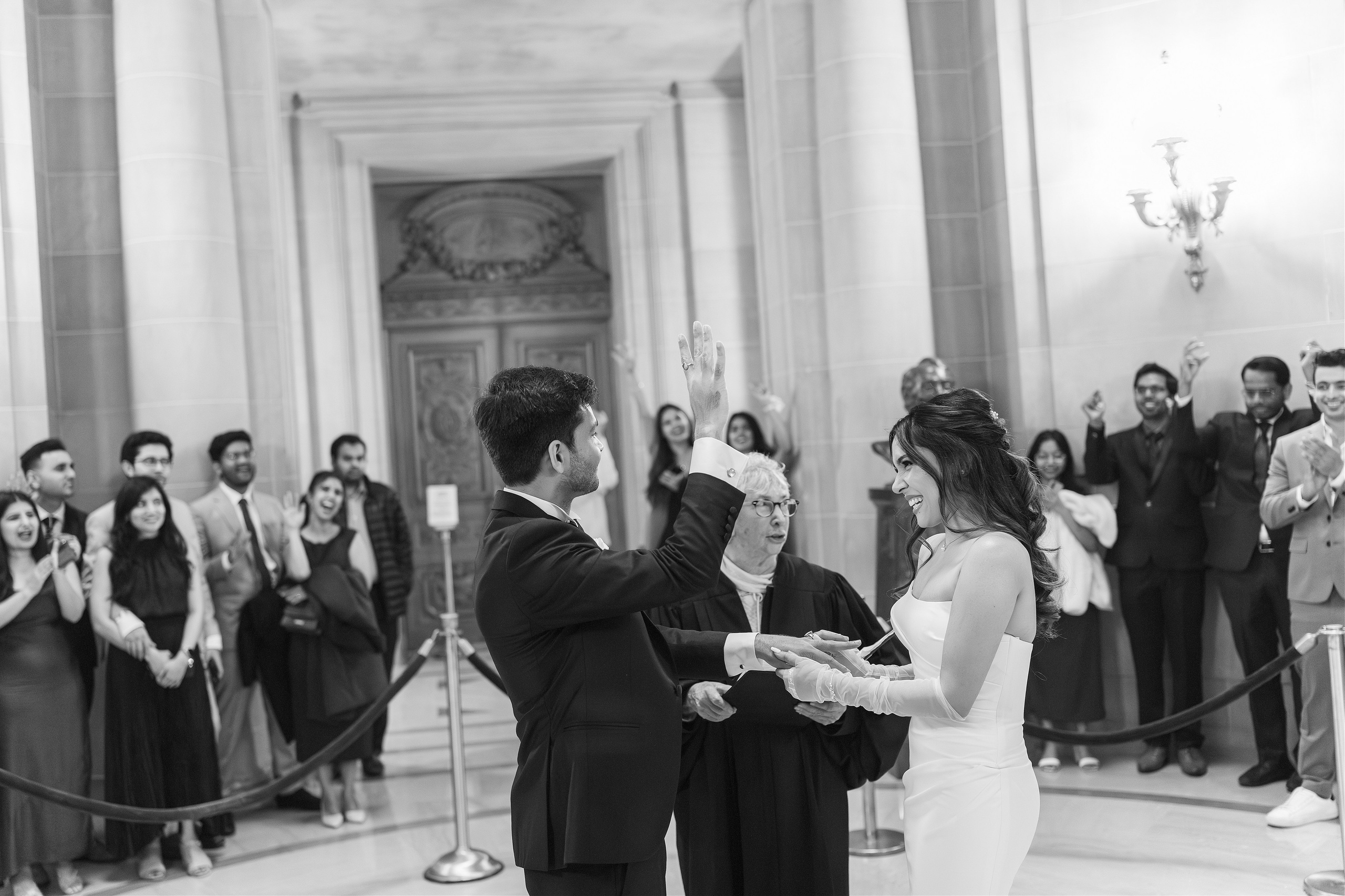 San Francisco City Hall Wedding. Wedding Photography & Videography Team in California, Los Angeles, San Francisco, San Diego and Travel