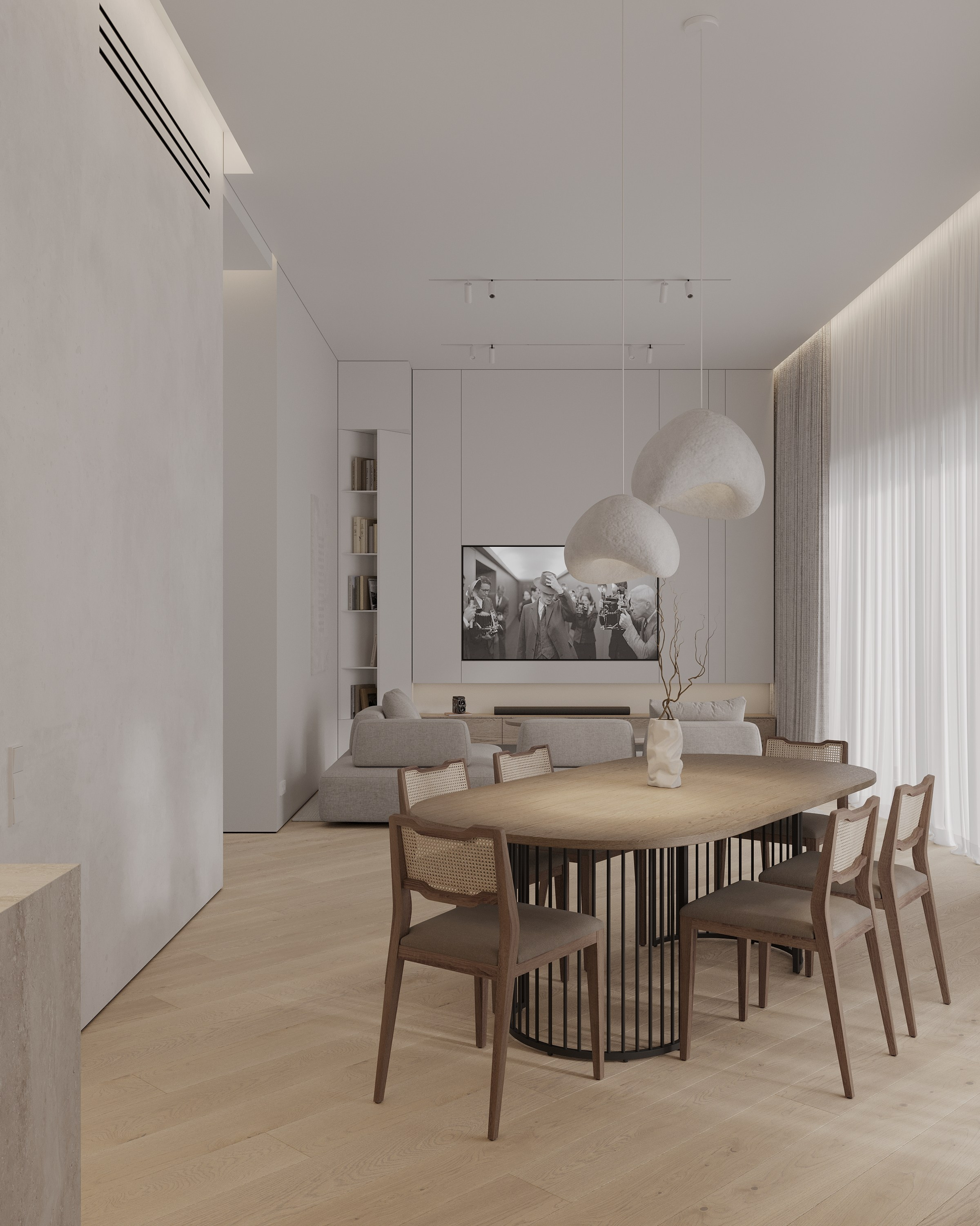 Wooden minimalizm. Simple Archs — high quality visualizations for your interior projects