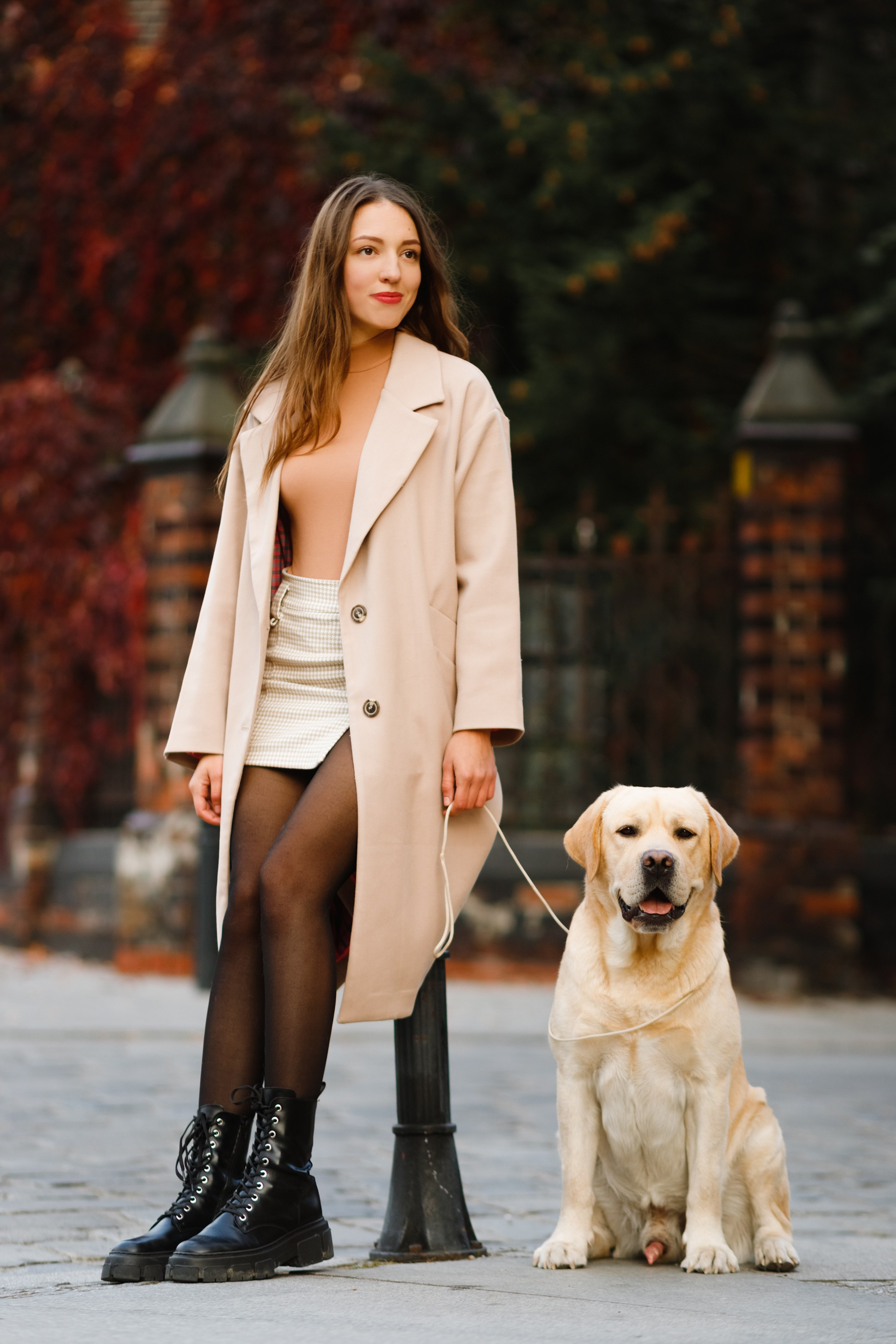 Katya & labrador. Kaja | fotograf psów we Wrocławiu
