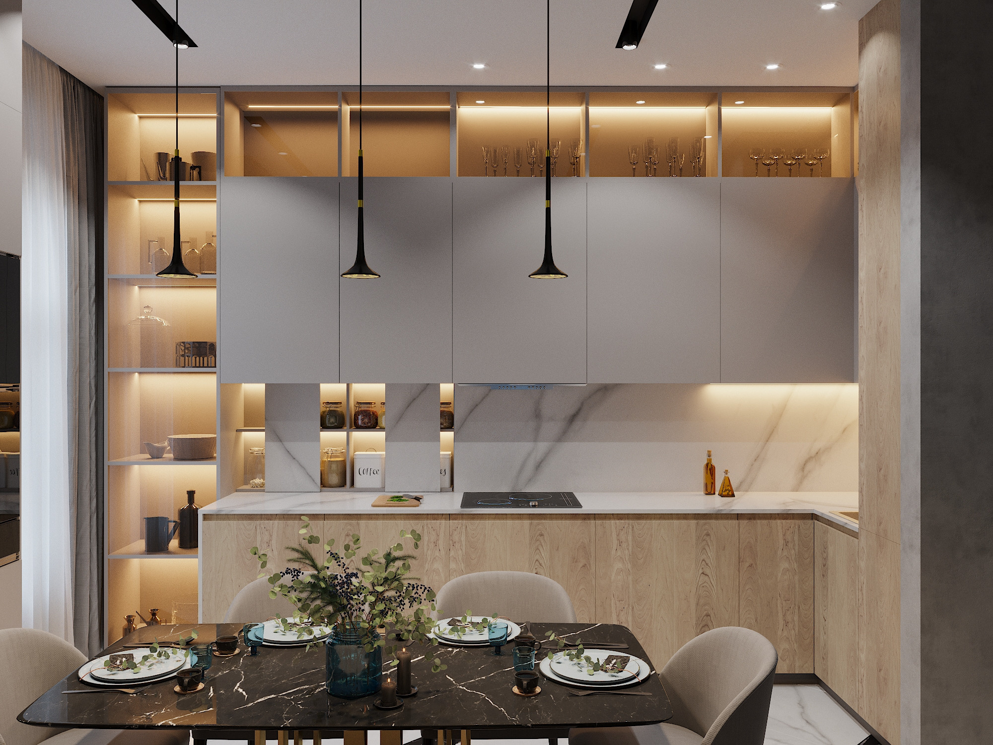 Квартира 114 м². Студия дизайна интерьера 4 Stūri