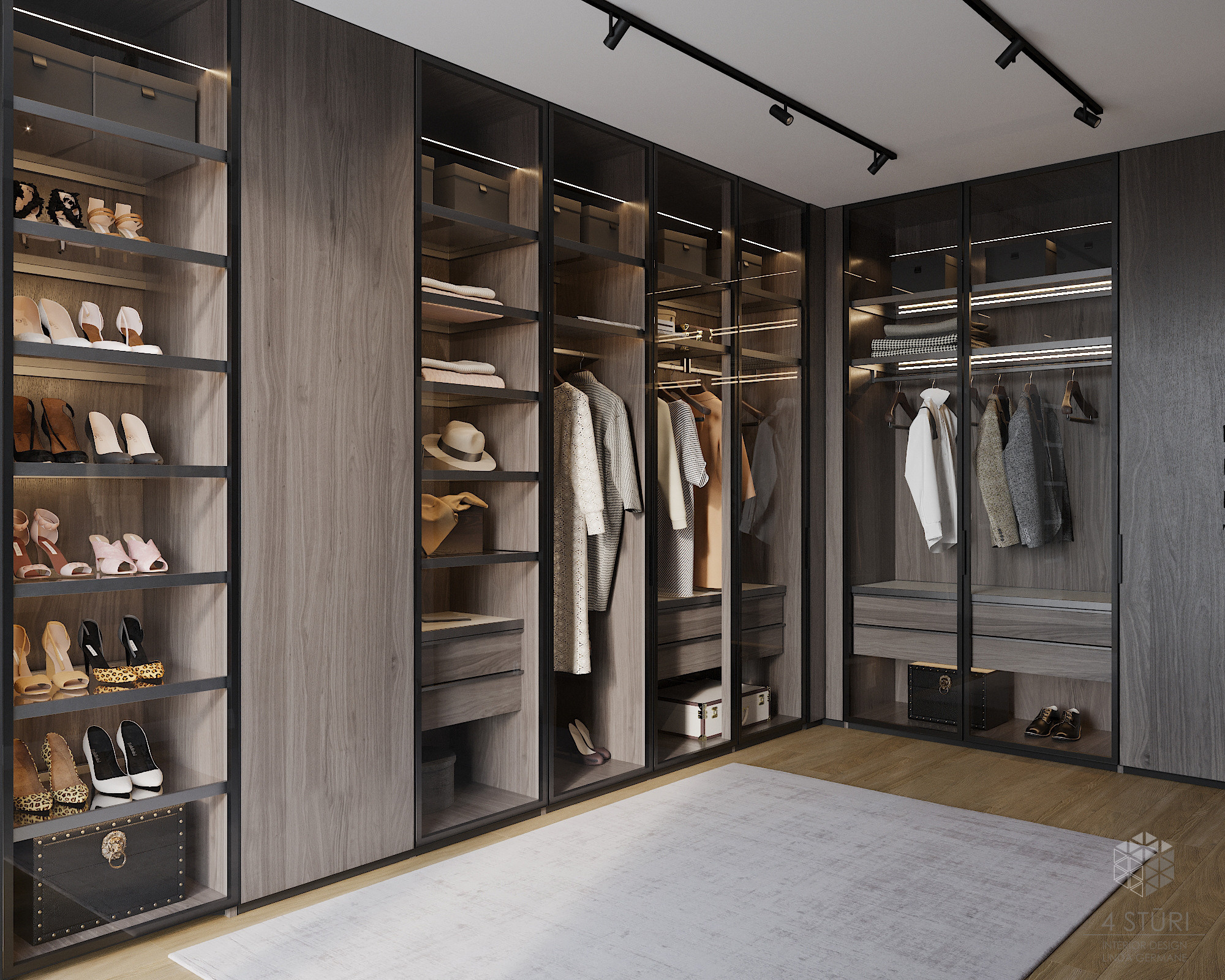 Гардеробная комната 2. Студия дизайна интерьера 4 Stūri