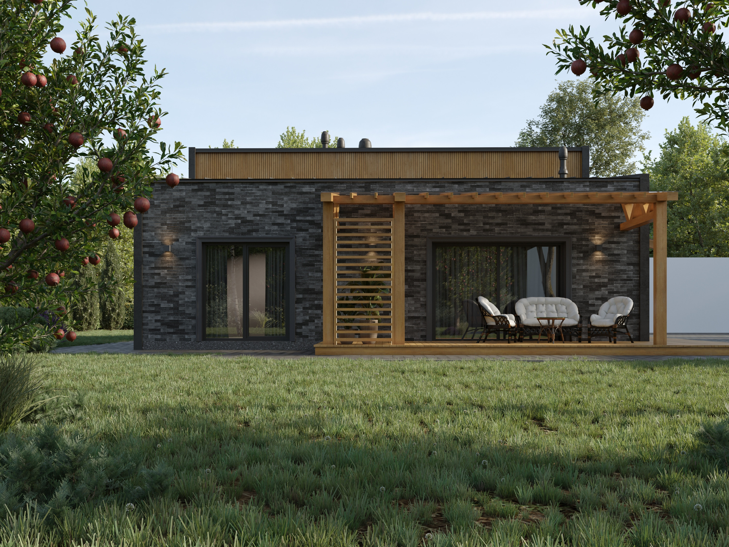 Lauku māja 122m2. Interjera dizaina studija 4 Stūri