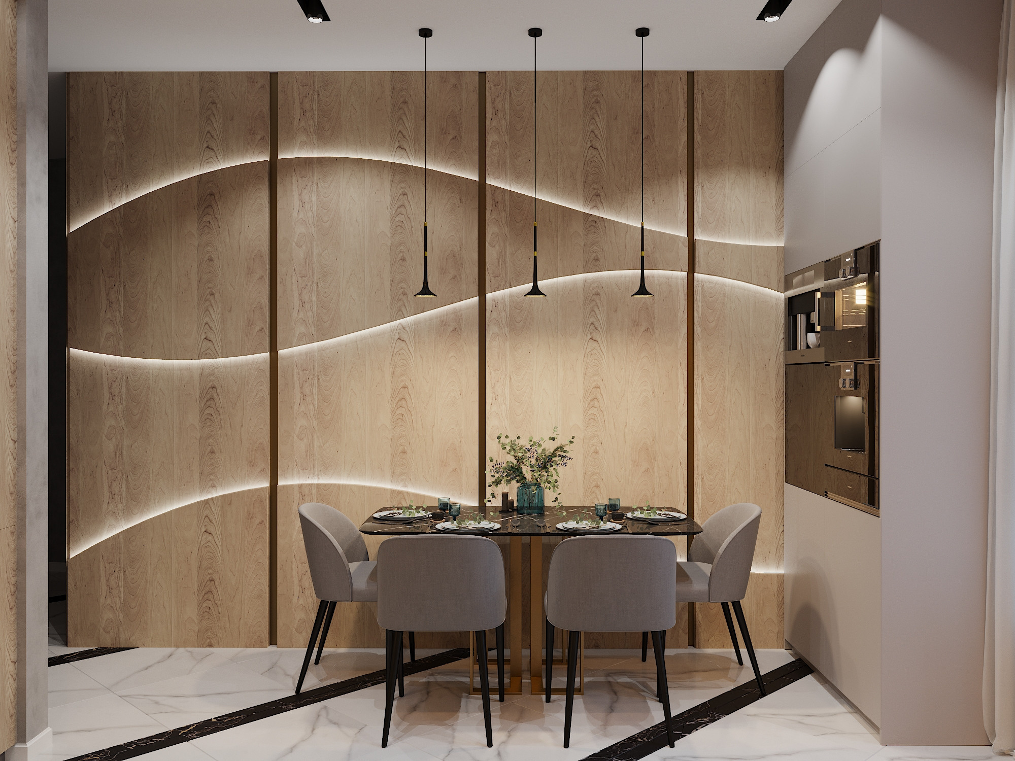 Квартира 114 м². Студия дизайна интерьера 4 Stūri