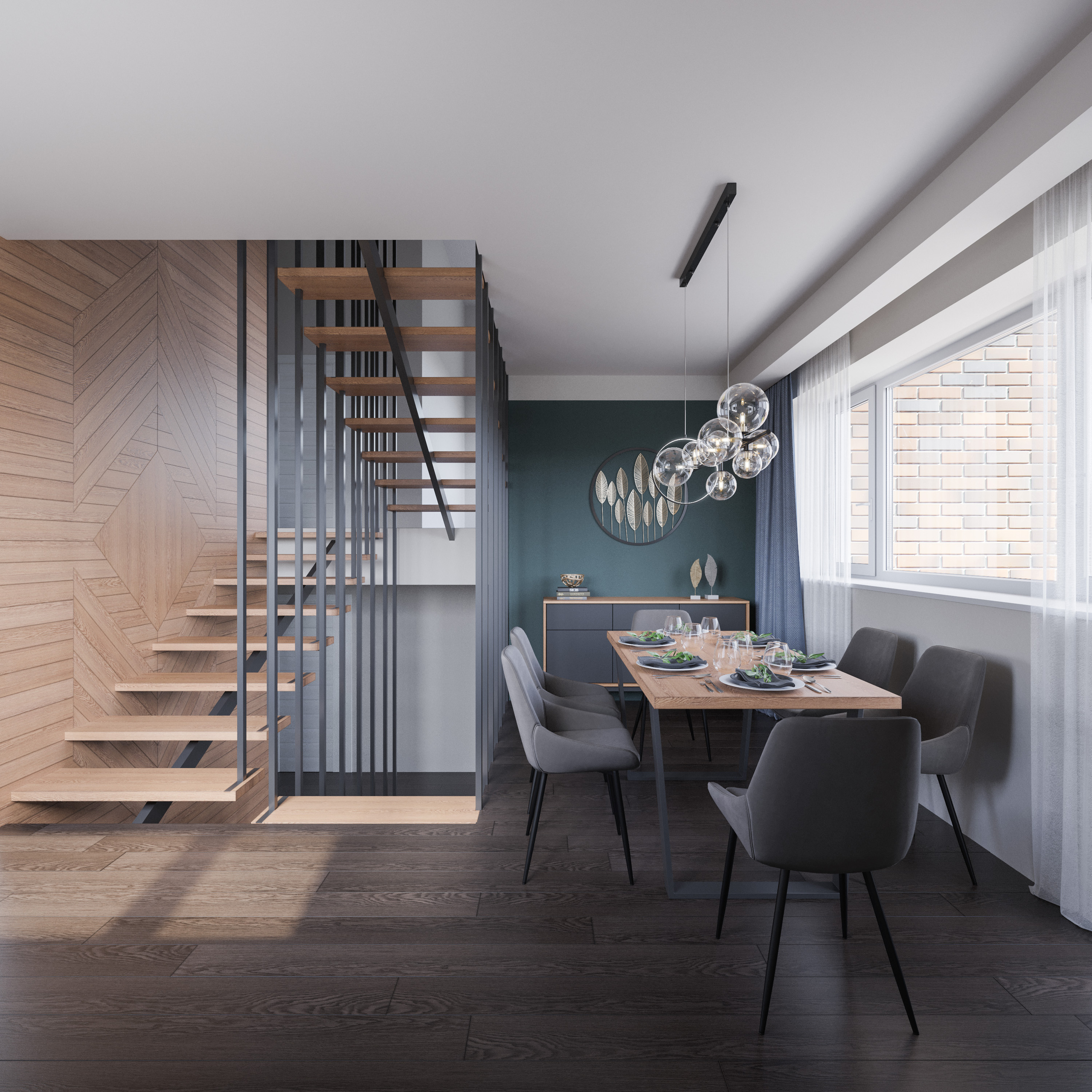 Māja Jēkabpilī. Interjera dizaina studija 4 Stūri