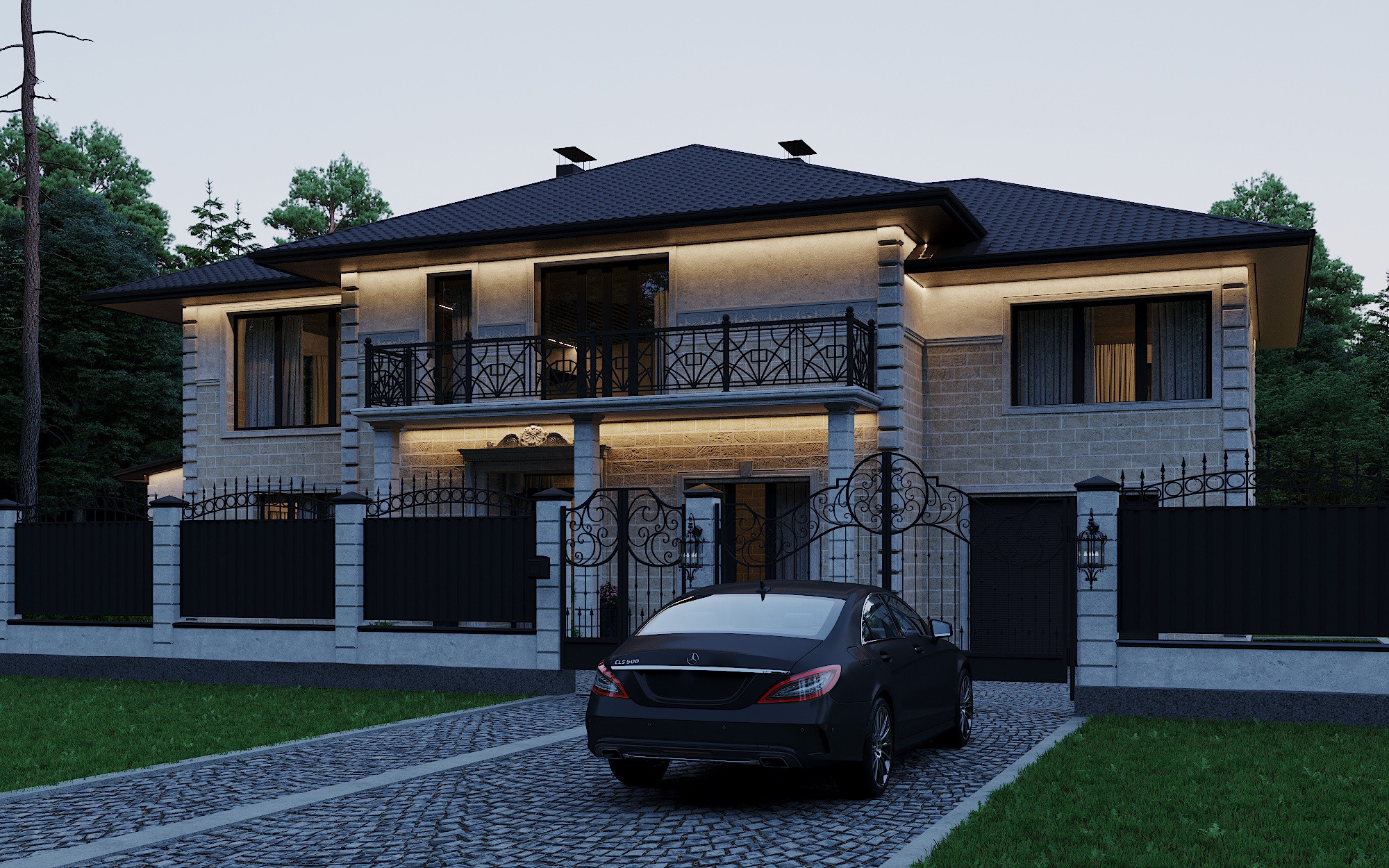 Частный дом со СПА зоной 485 м². Студия дизайна интерьера 4 Stūri