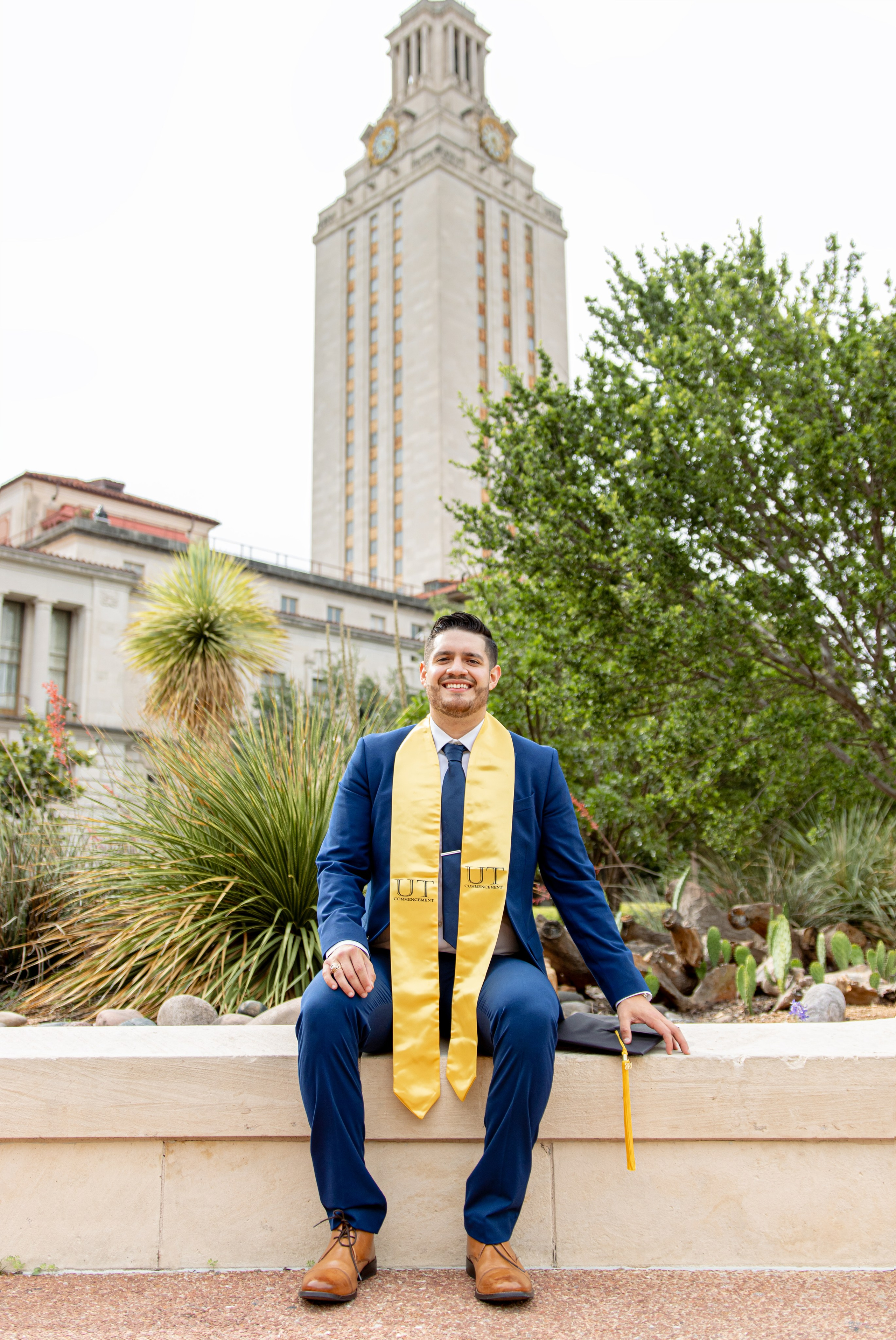 Pedro’s senior photoshoot at the University of Texas Austin