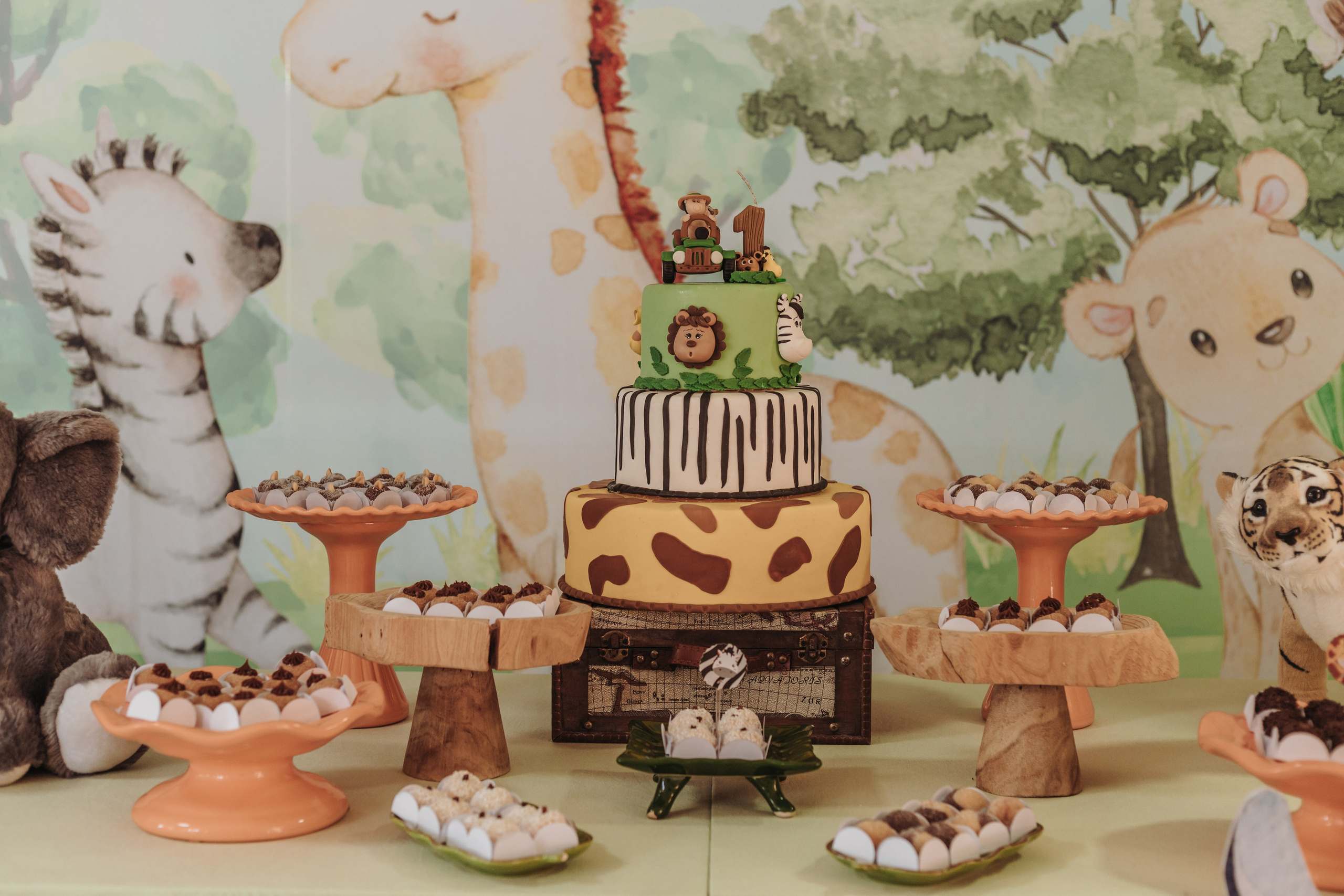 Aniversário infantil safari, em São José, Santa Catarina.