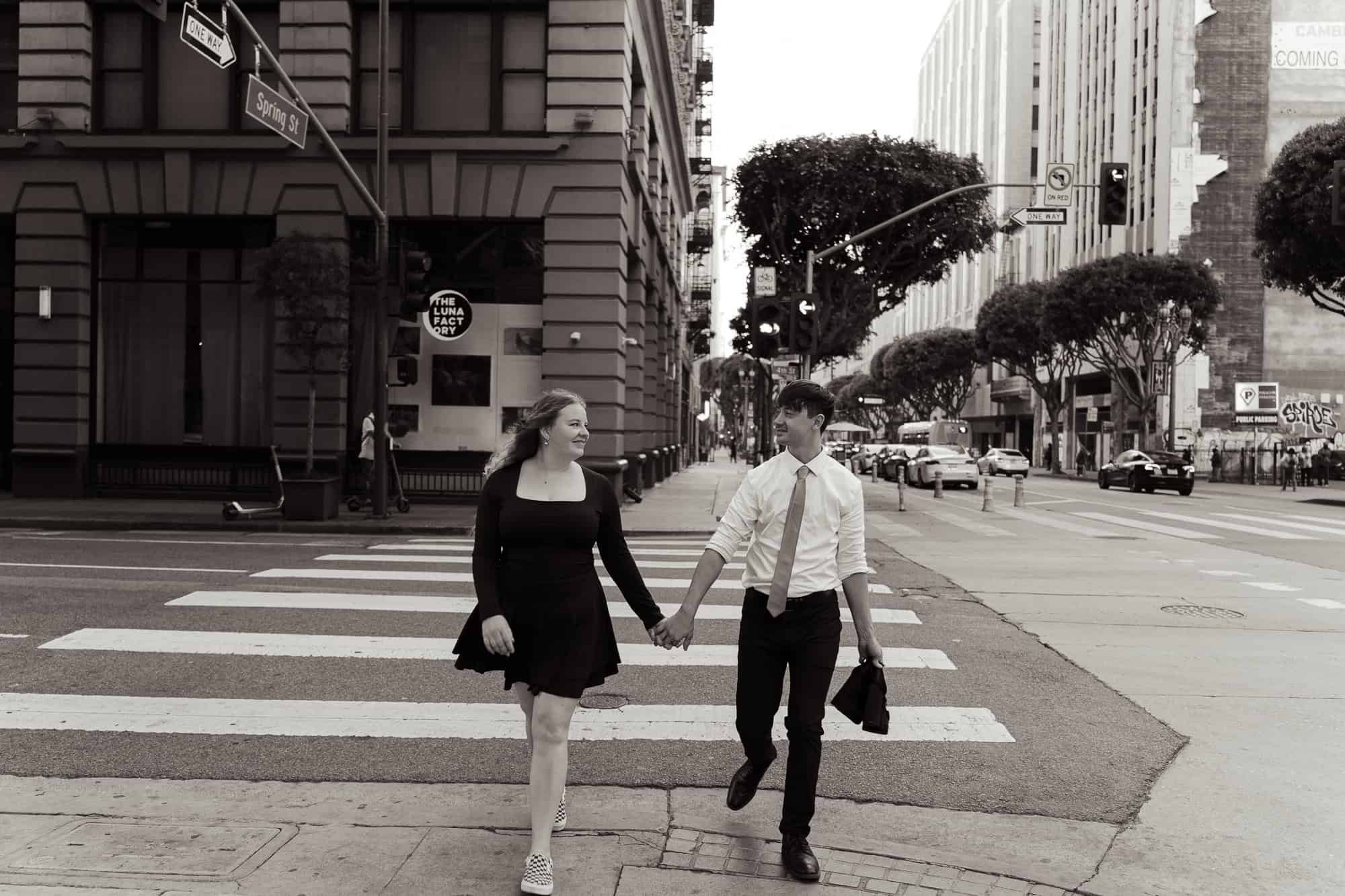 A+J Cinematic Love story in Downtown LA. Cinematic Wedding & Elopement Photography in Los Angeles | Inspired by Indie Film & Real Life