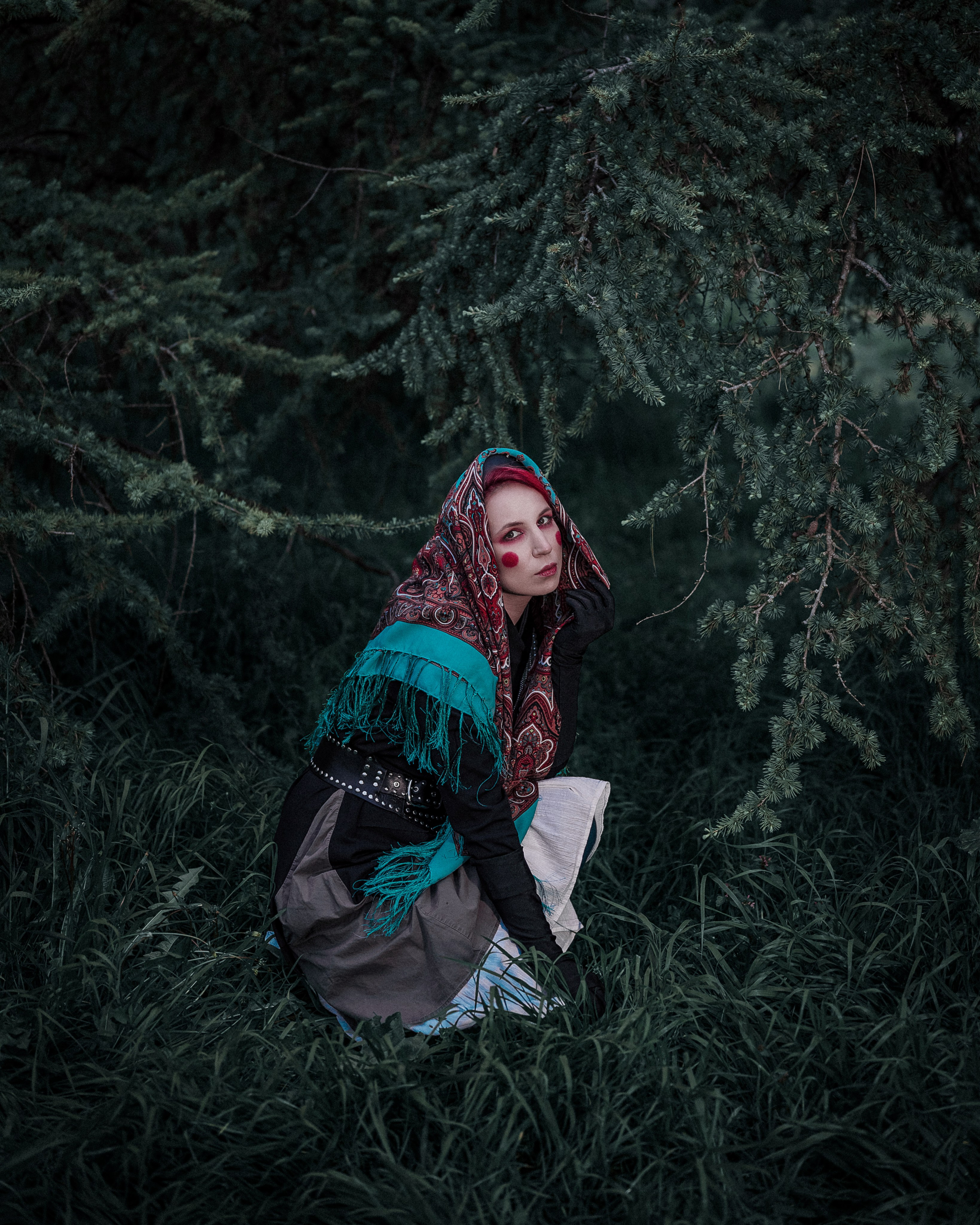 Dark Slavic Fairy-tale in Fir Trees. Moth & Moss Photography