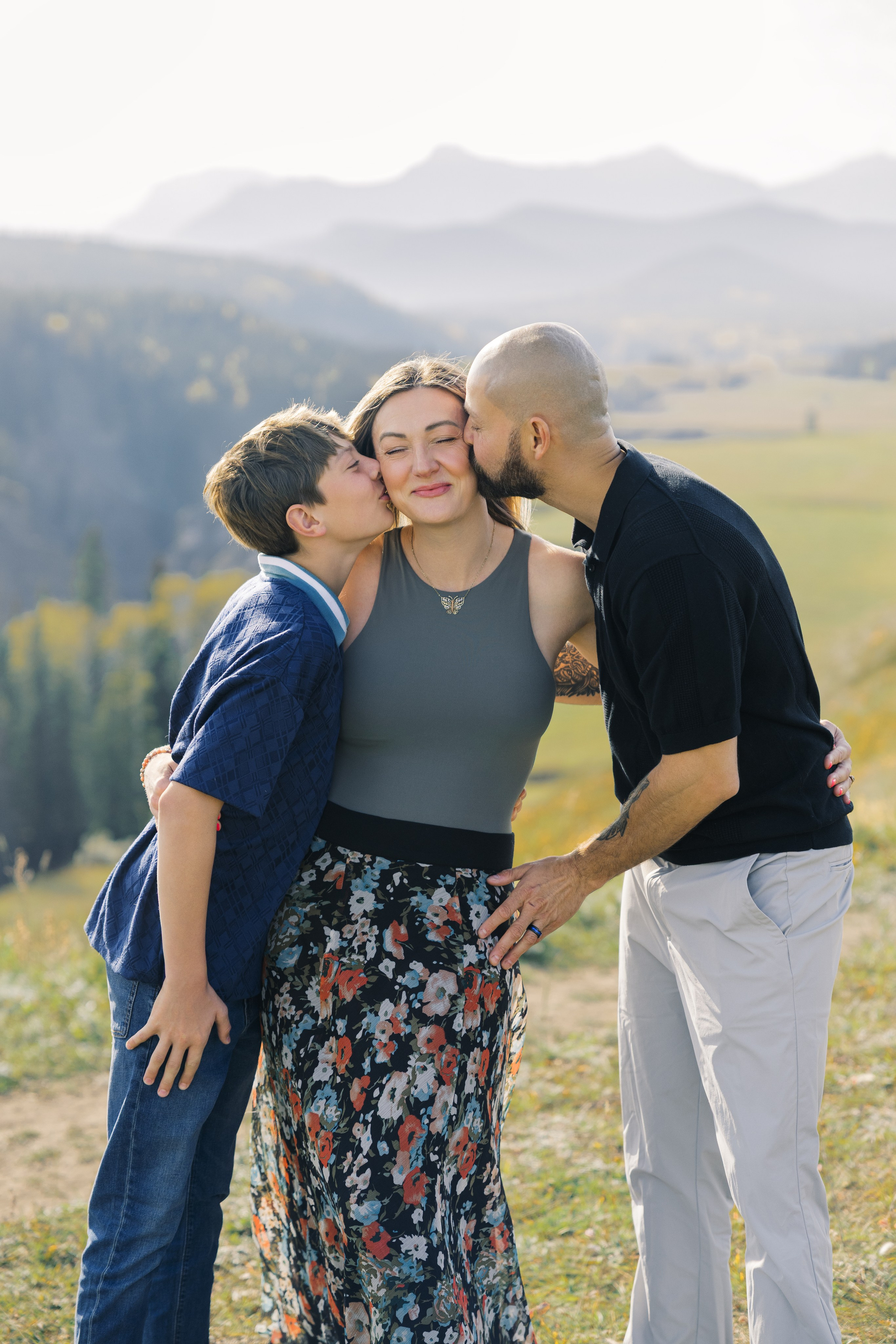 Aleksandra’s family. Home