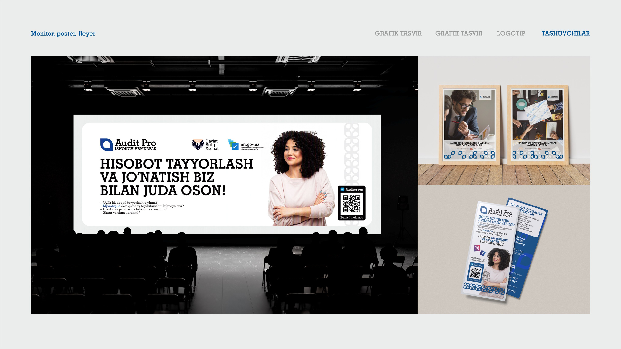 Audit Pro - Logotip. Dirov — Hayot Khodirov