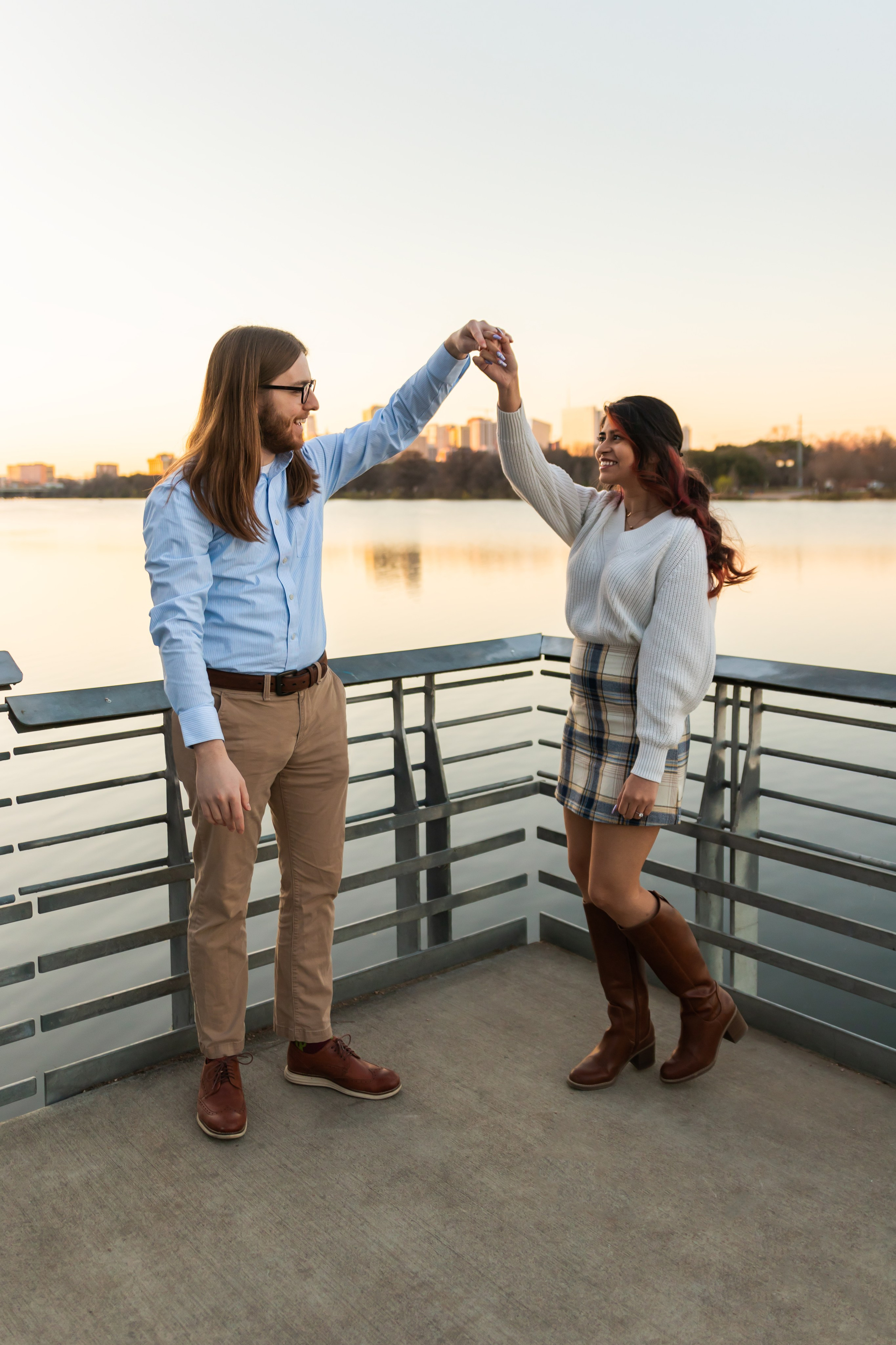 Riley and Maria’s engagement photoshoot at Red Bud Isle