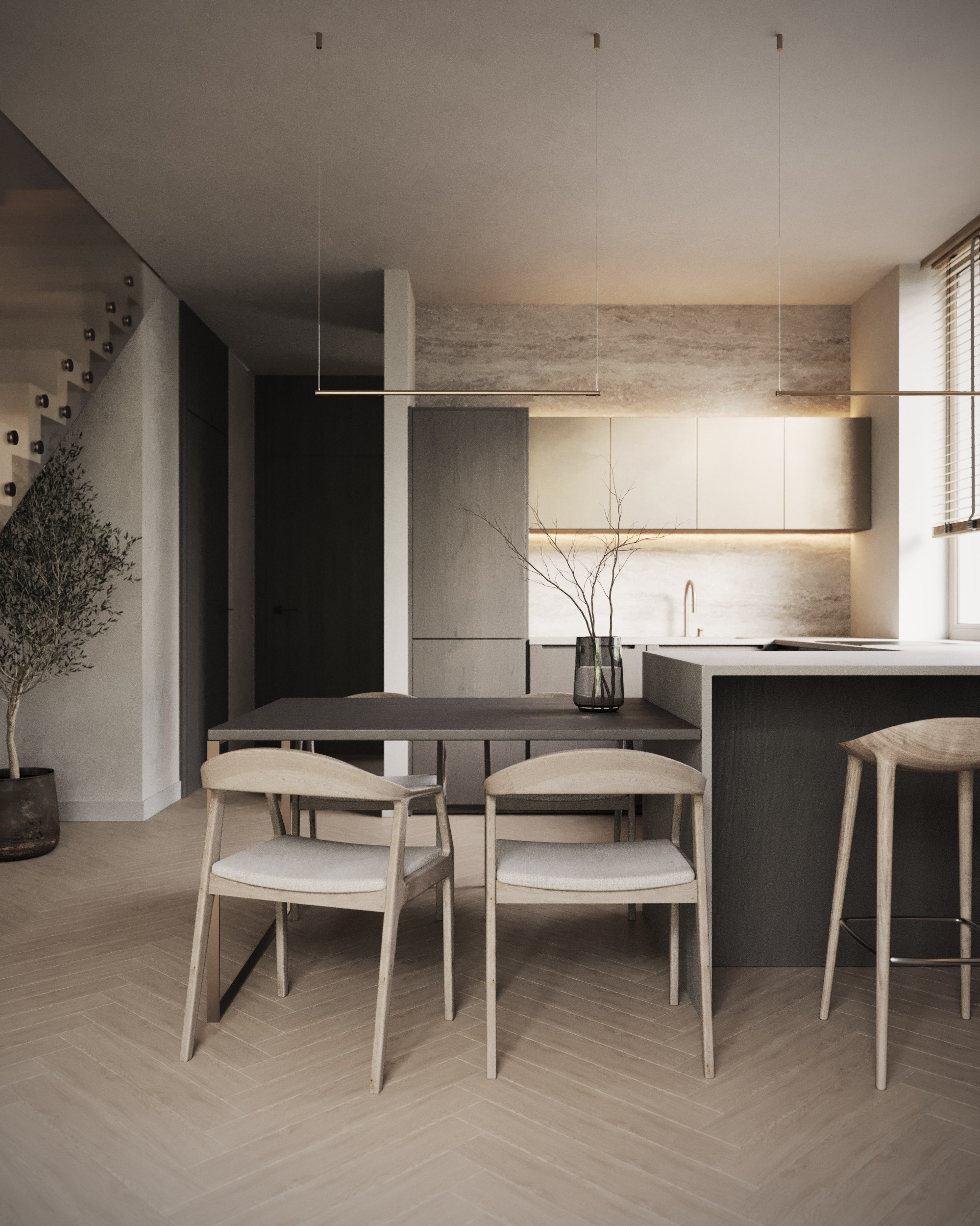 Small house in Lithuania / Interjero Dizainas. Interior designer / visualizer Lisa Oputina