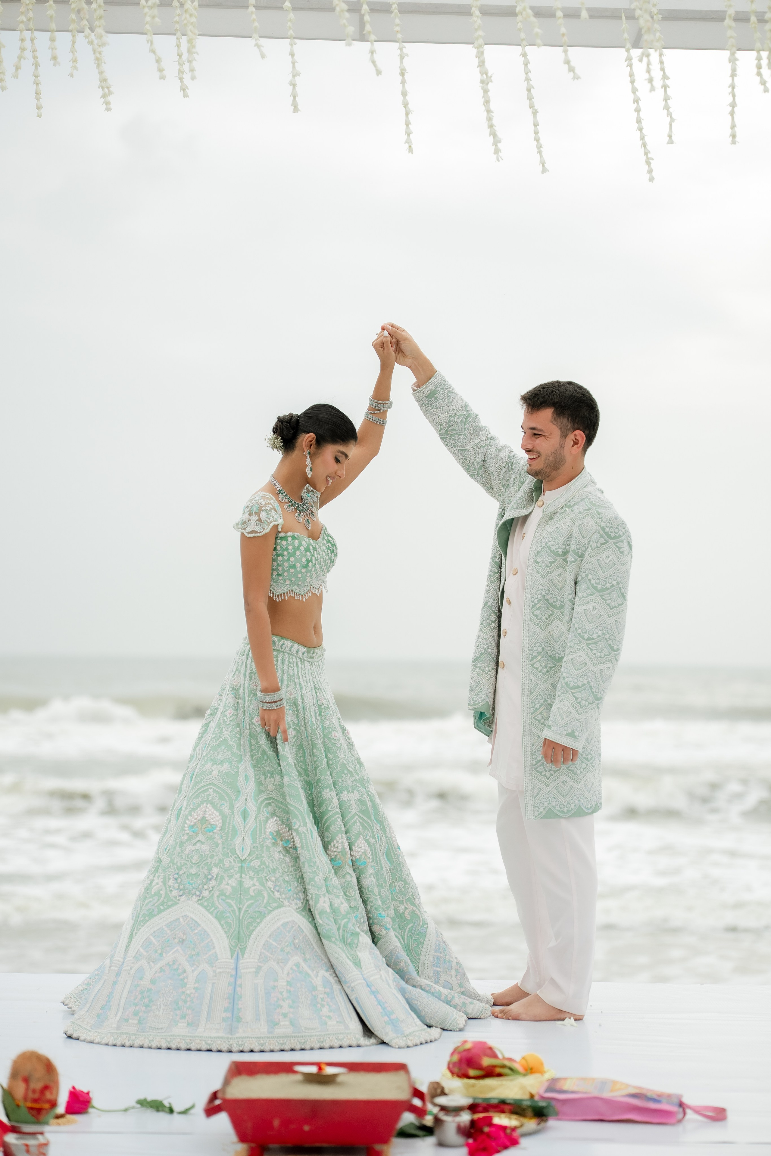 Beach Shaadi! Ft. Aishwarya & Milan. Fine art Wedding Photographers in India & Canada