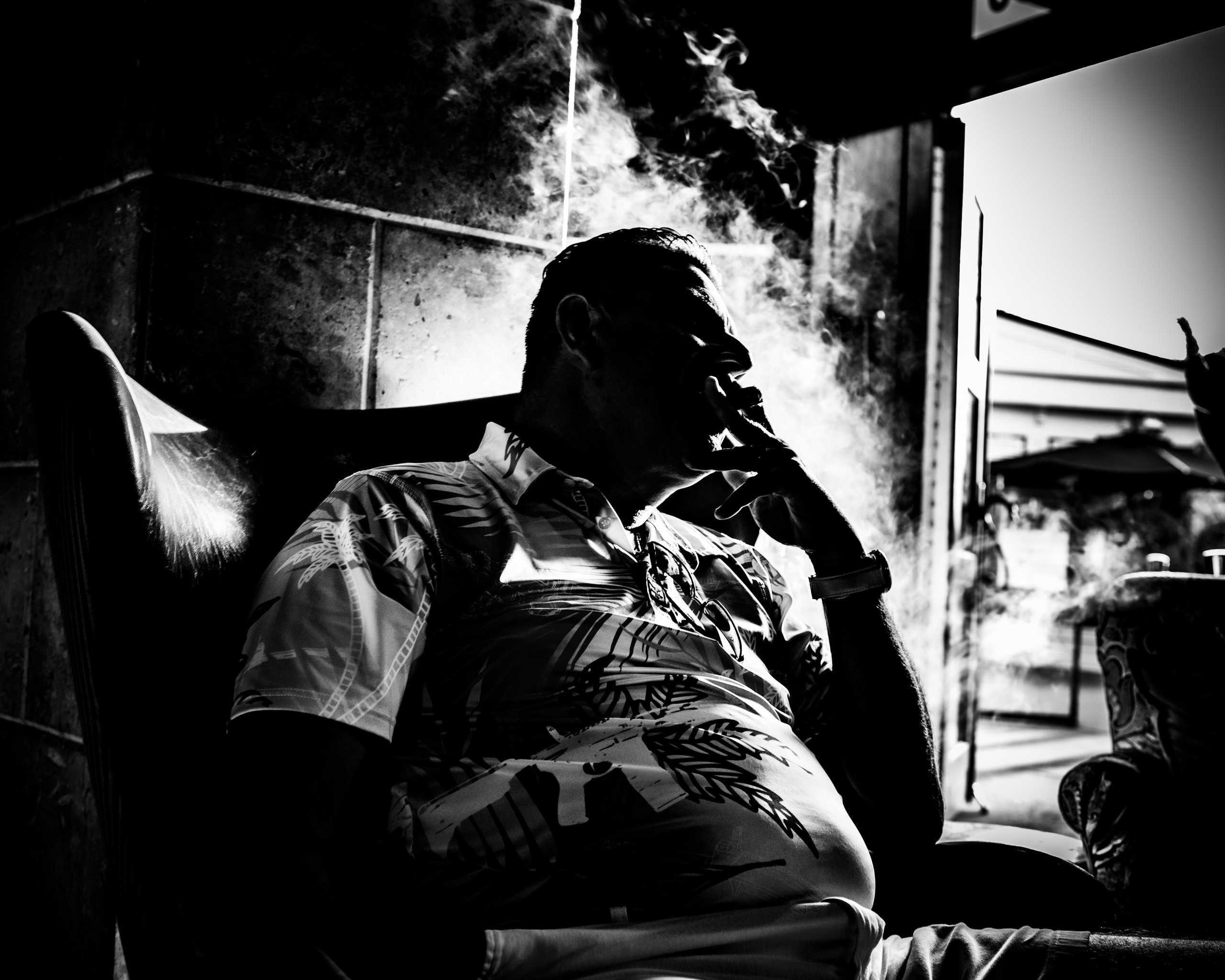 Burn Black and White Series. Out and About 239