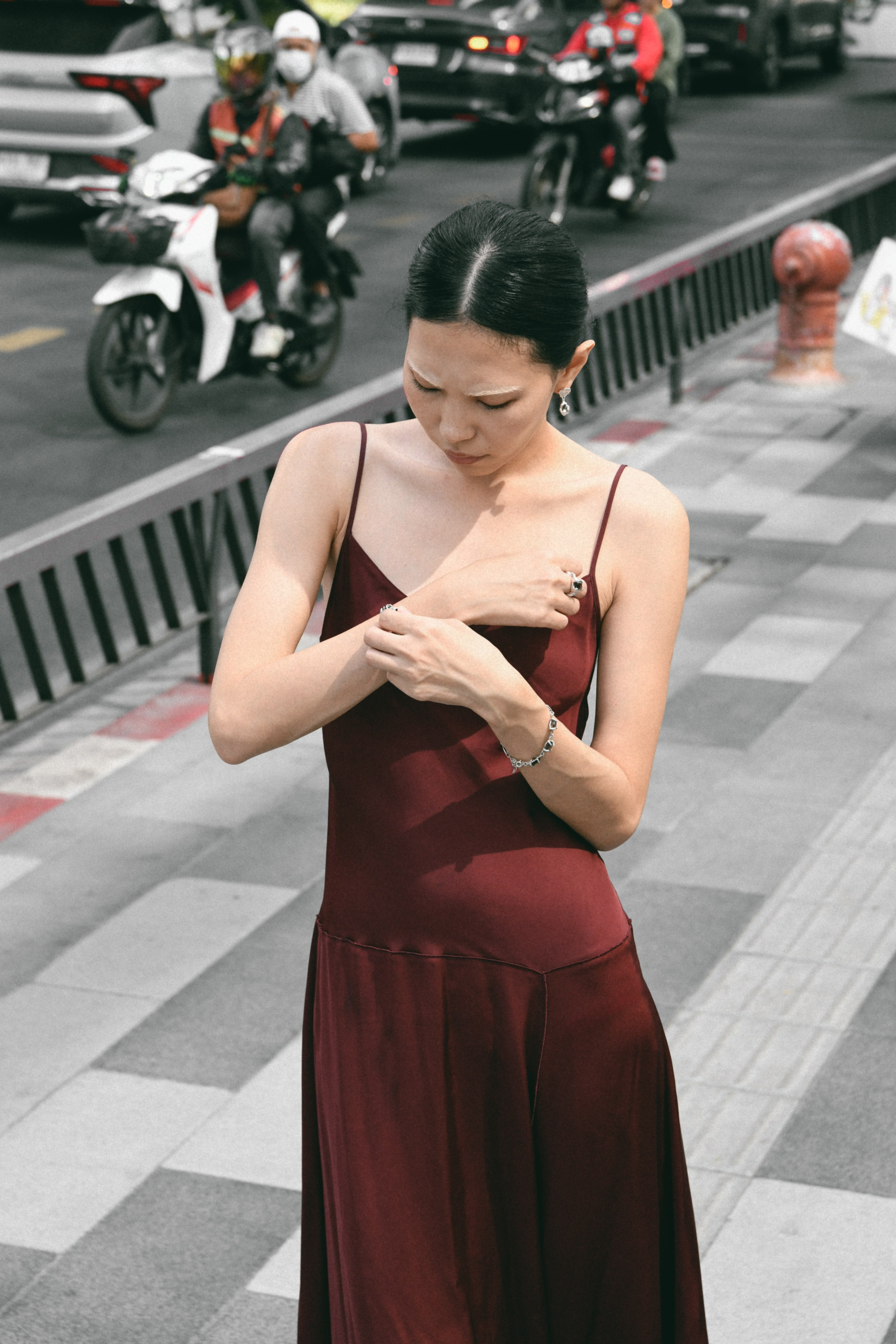 Street for Wiktoria Tao jewelry. Stylist