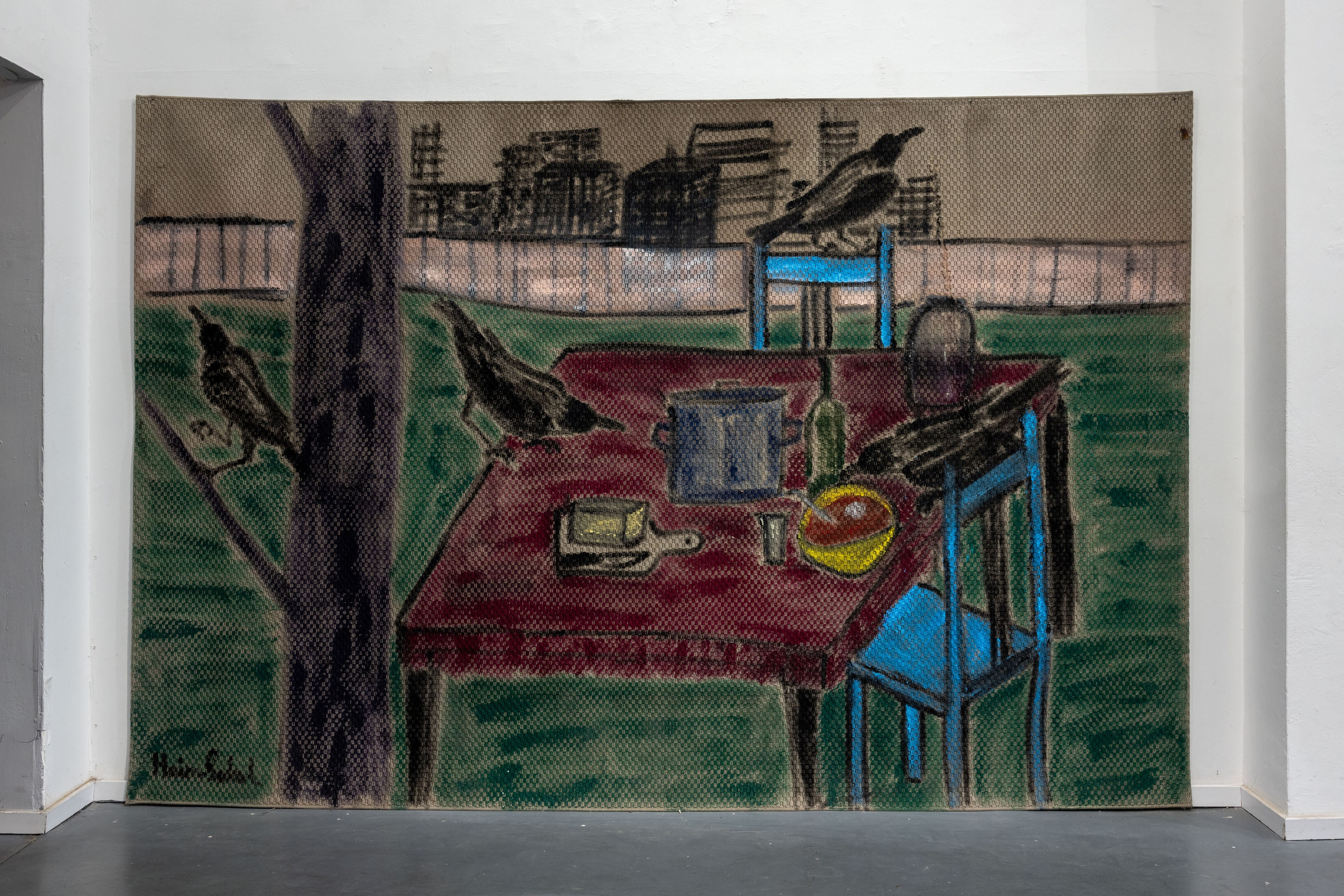 Life behind the pink wall, 2024. Haim Sokol’s artists website