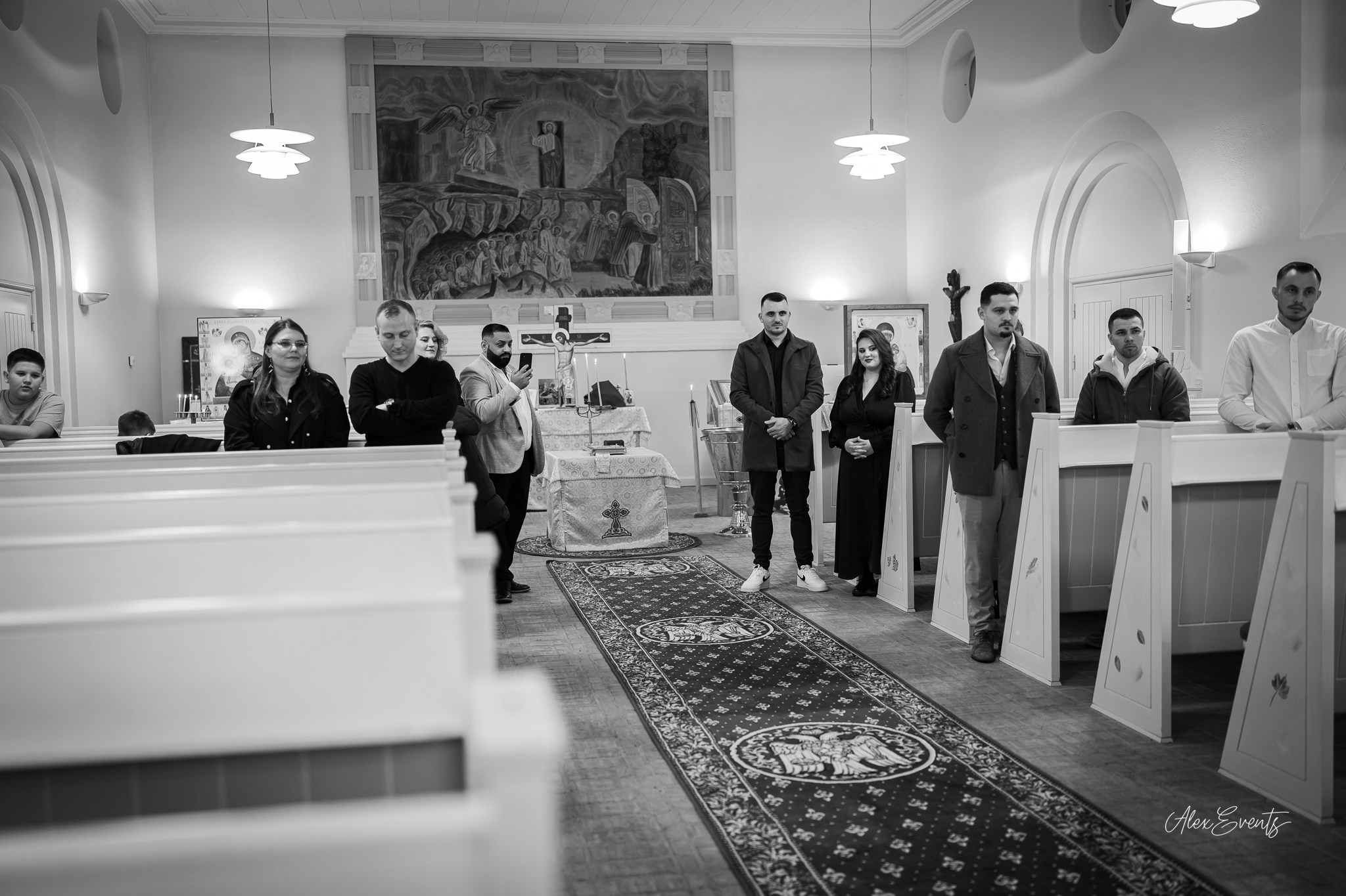 Botez romanesc autentic fotografiat la biserica romaneasca din Nykøbing Mors| Alex Events. AlexEvents Fotograf / Videograf de evenimente Danemarca DK Horsens, Arhus, Odense, Vejle.Nunta, botez, foto-studio