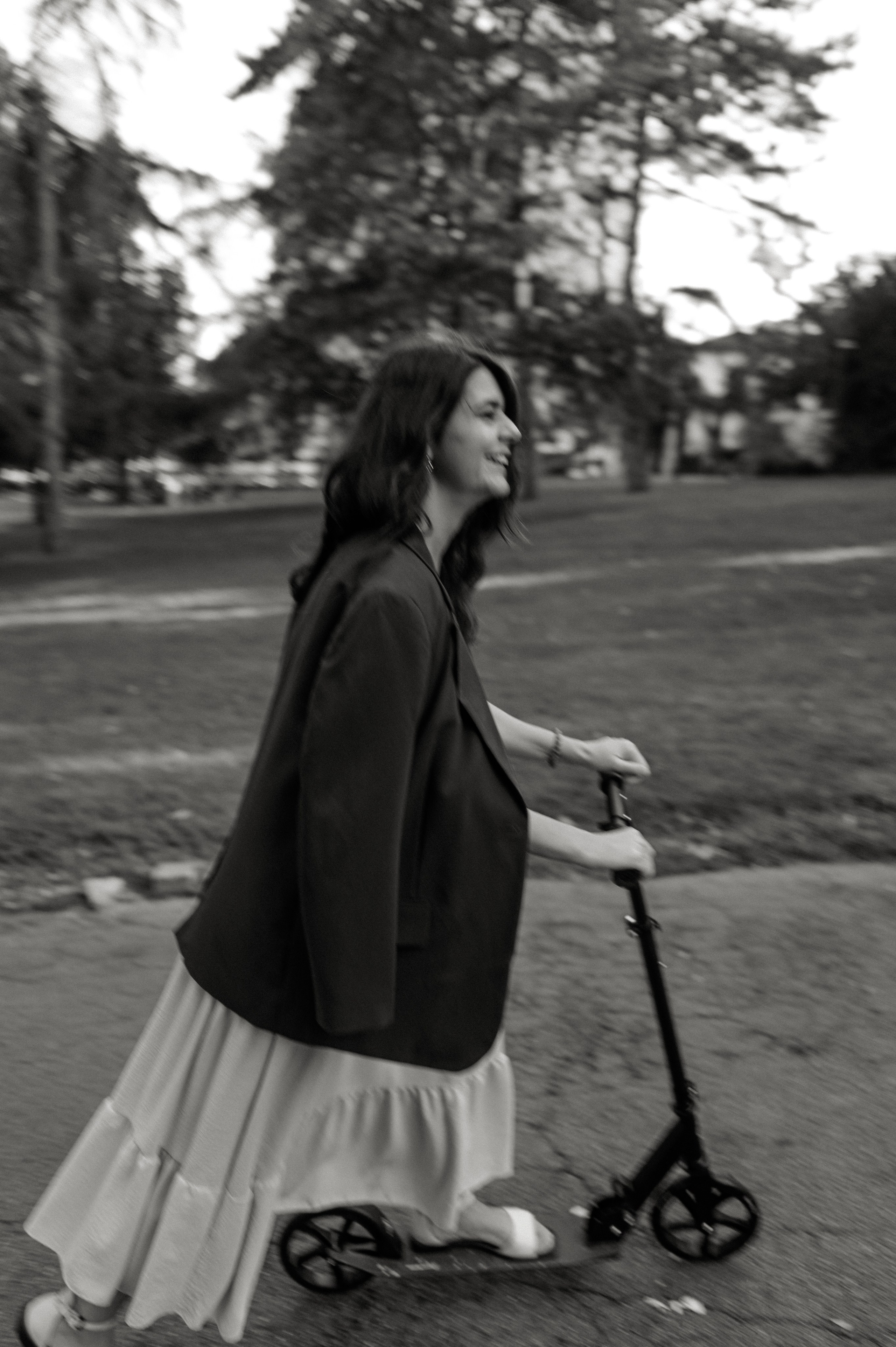 Lena, Andrey i samokat