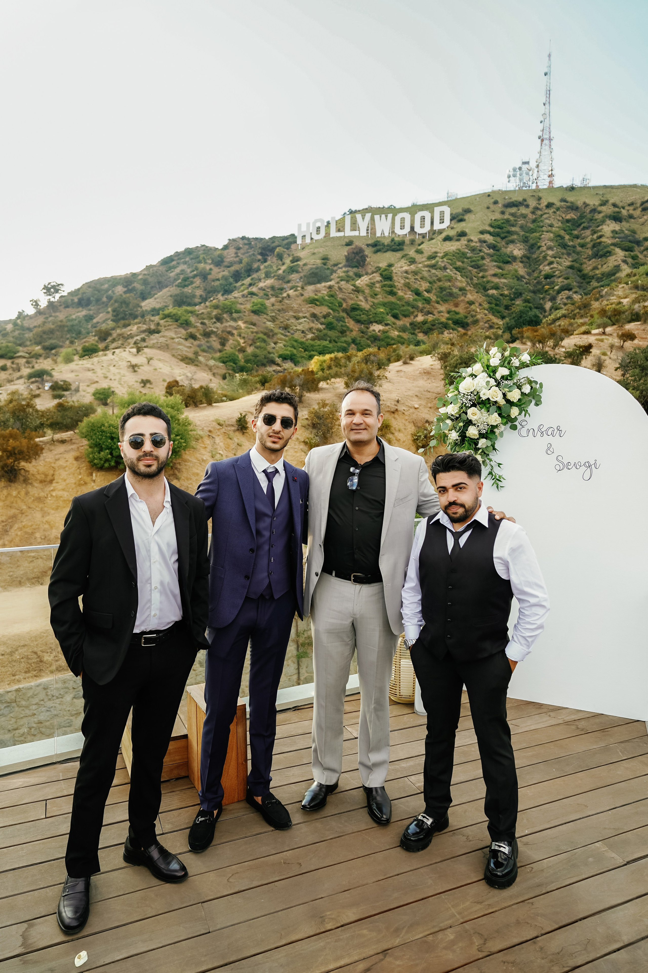 Wedding at the Hollywood Sign Venue, Los Angeles, California. Wedding Photography & Videography Team in California, Los Angeles, San Francisco, San Diego and Travel