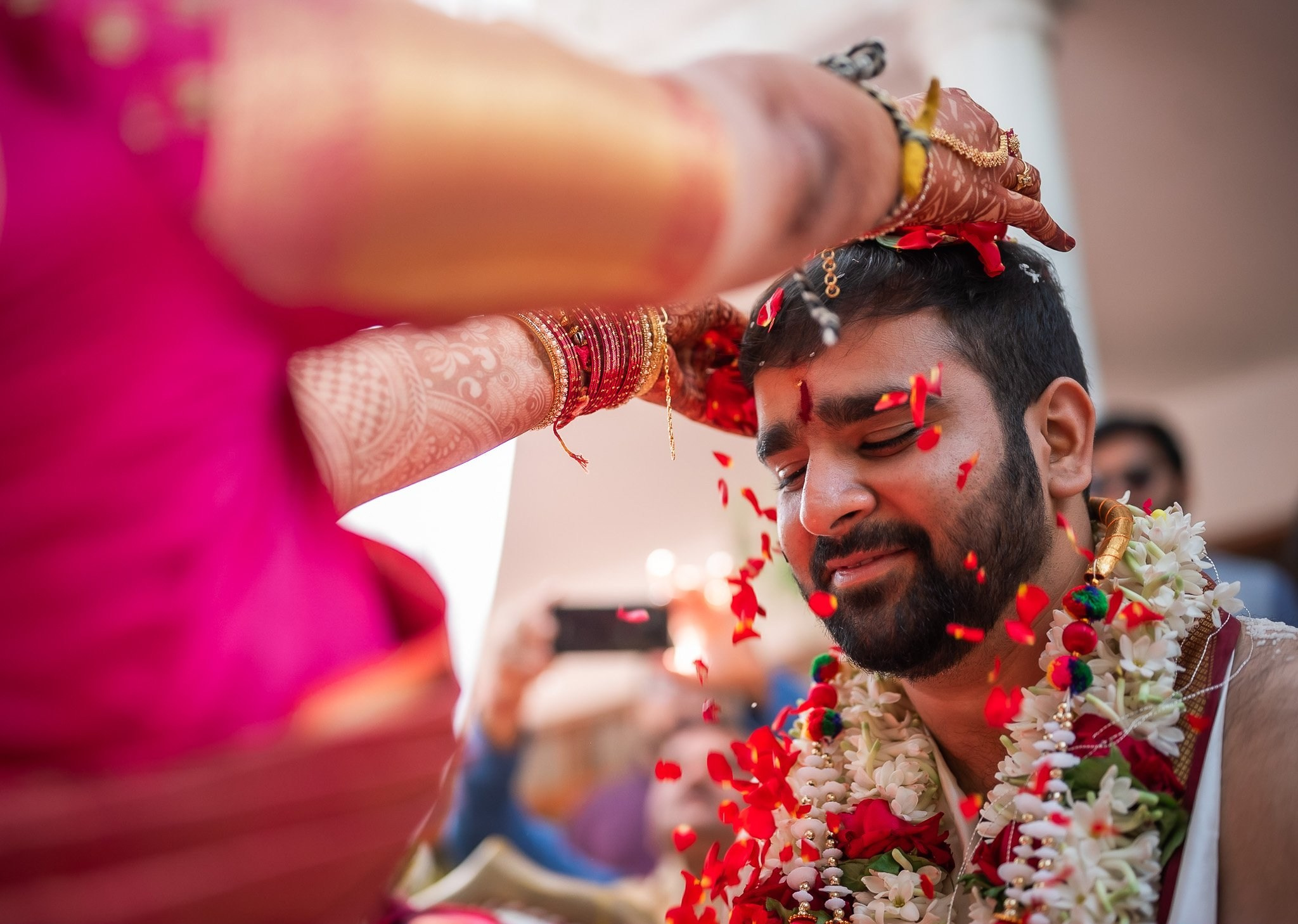 Telugu + Punjabi Fusion Wedding at Le Roma Gardenia resort, Bangalore, India