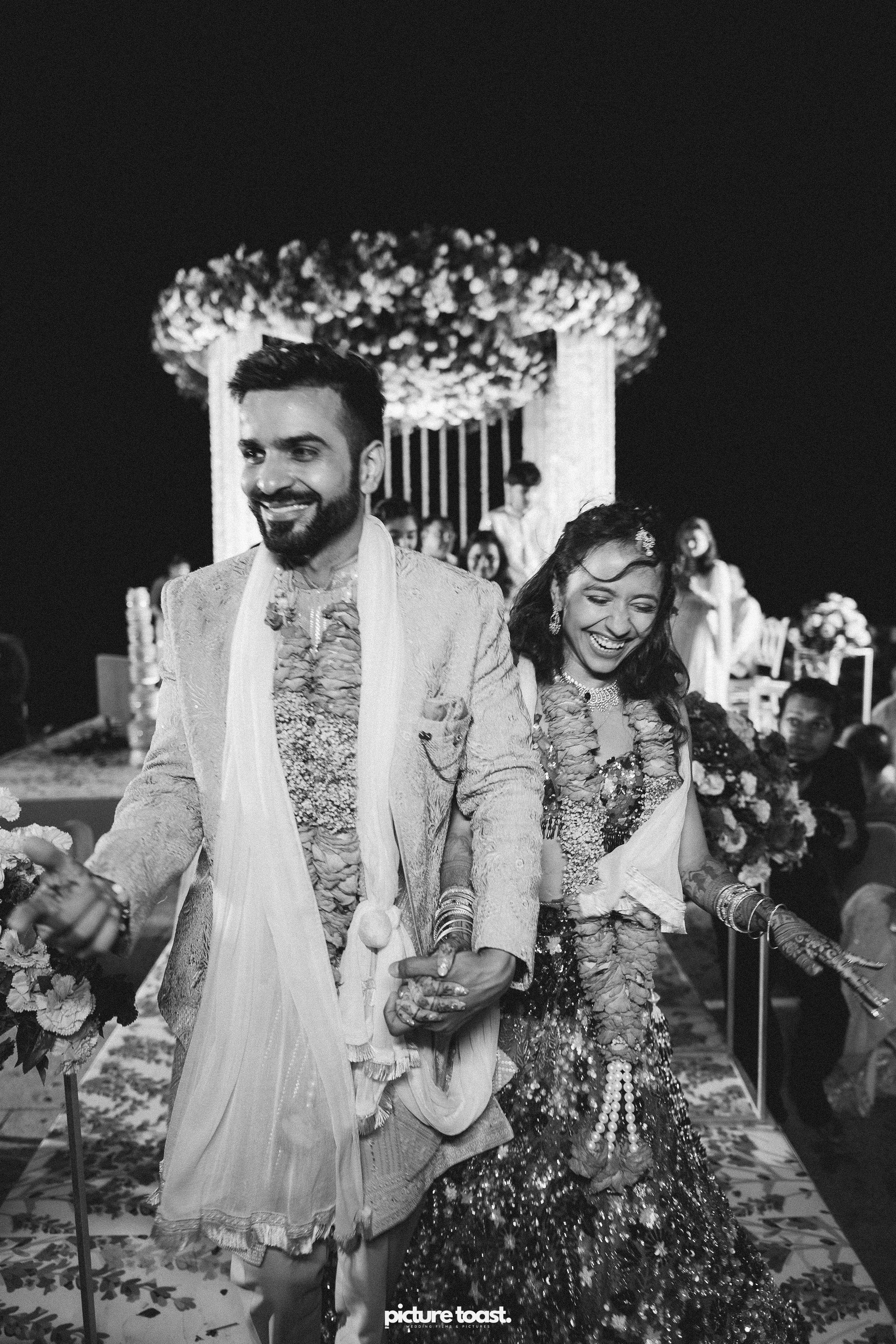 Varamala Ft. Barbie & Aneesh. Fine art Wedding Photographers in India & Canada
